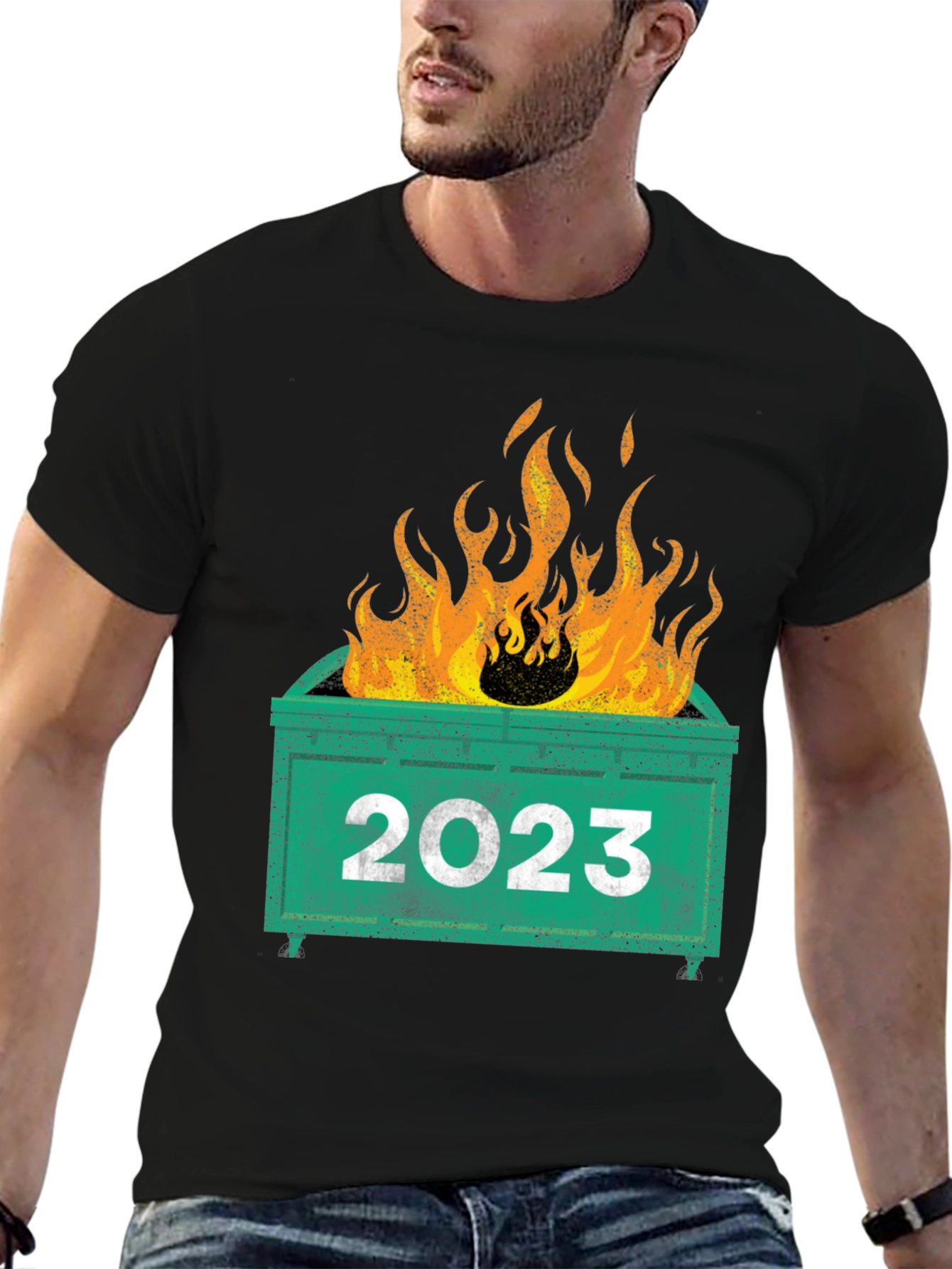 2023 Dumpster Fire T-Shirt - Funny Year Review Tee