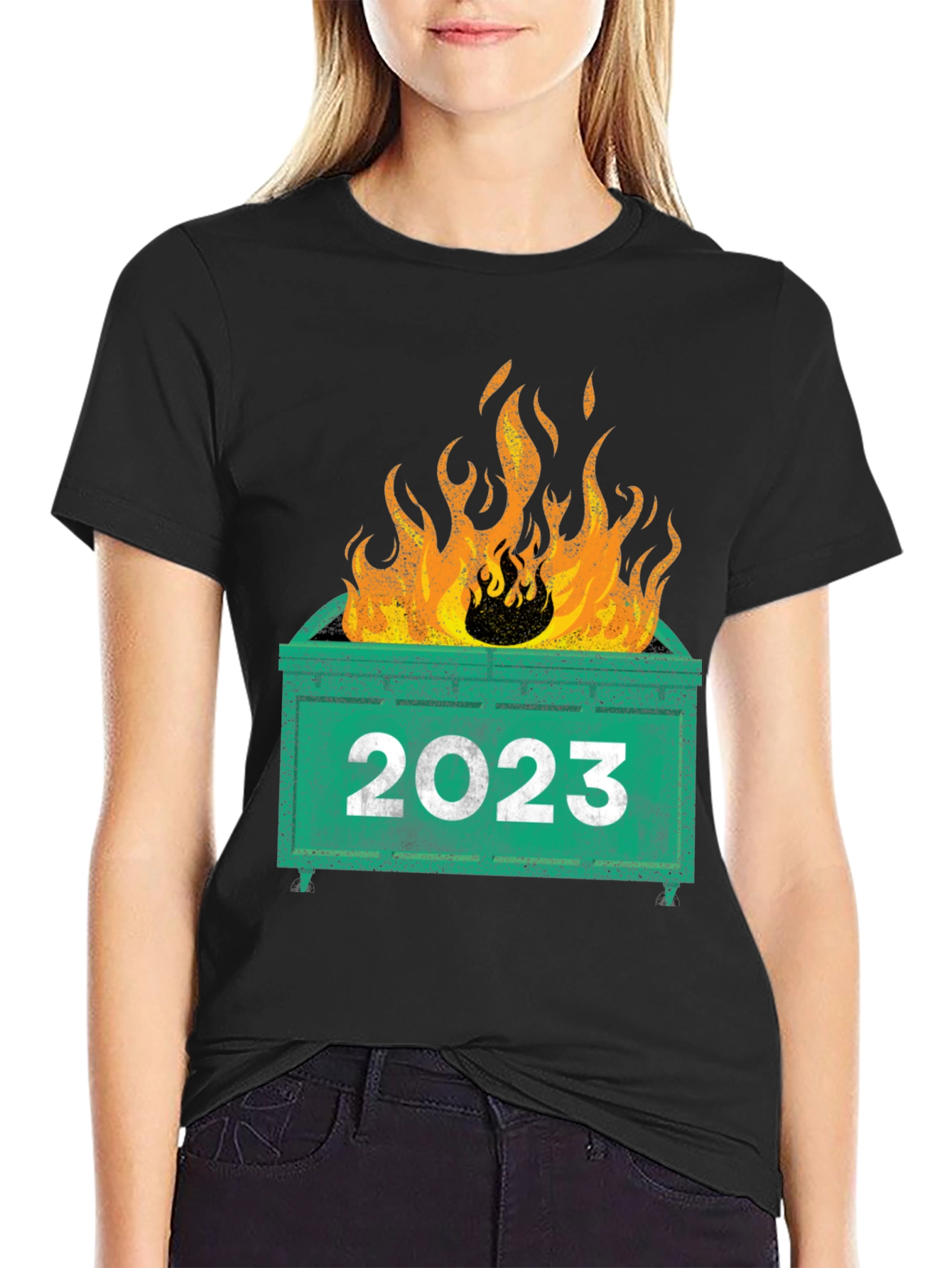 2023 Dumpster Fire T-Shirt - Funny Year Review Tee