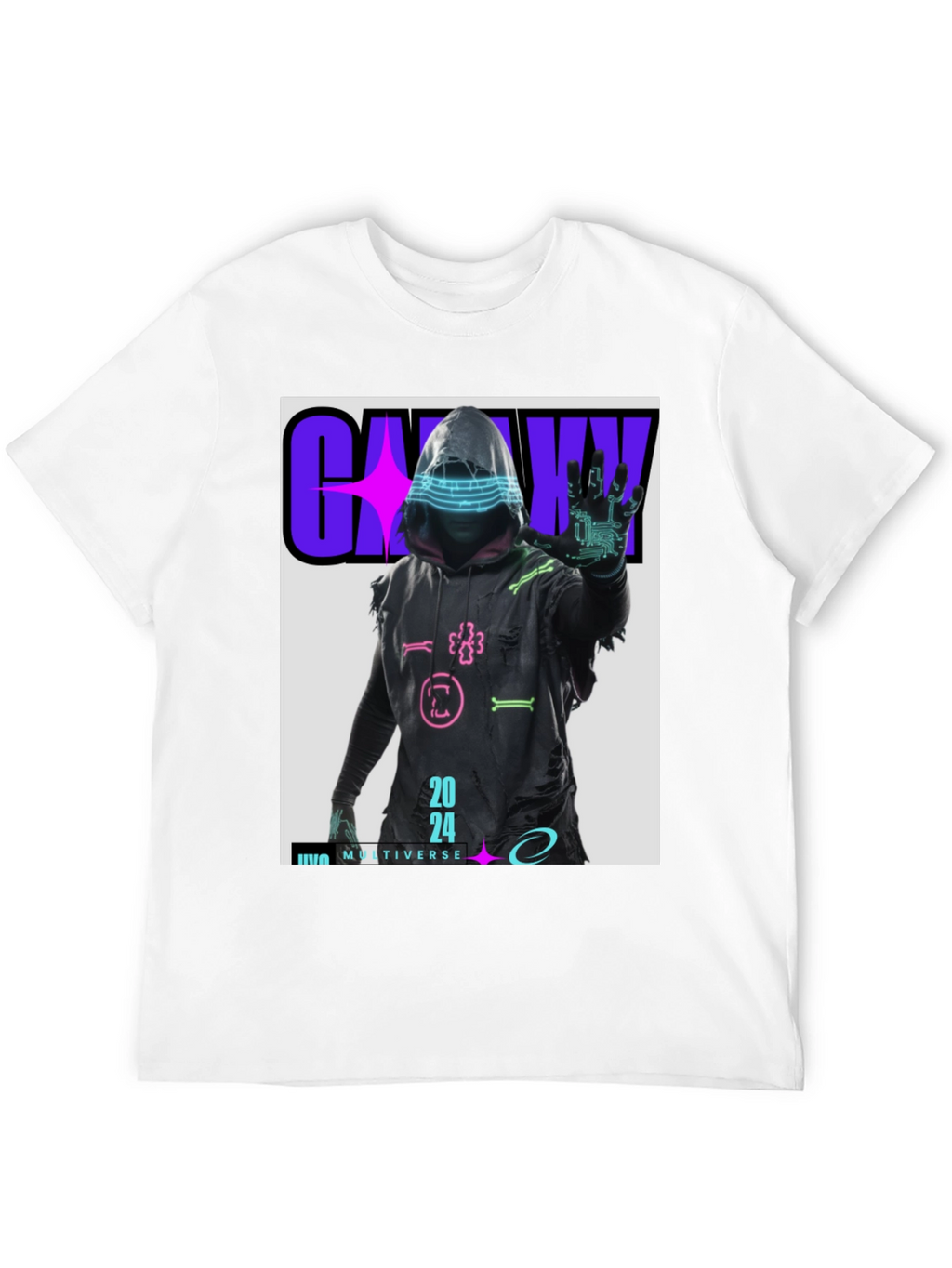 Cyberpunk 2024 T-Shirt - Galaxy Multiverse Design