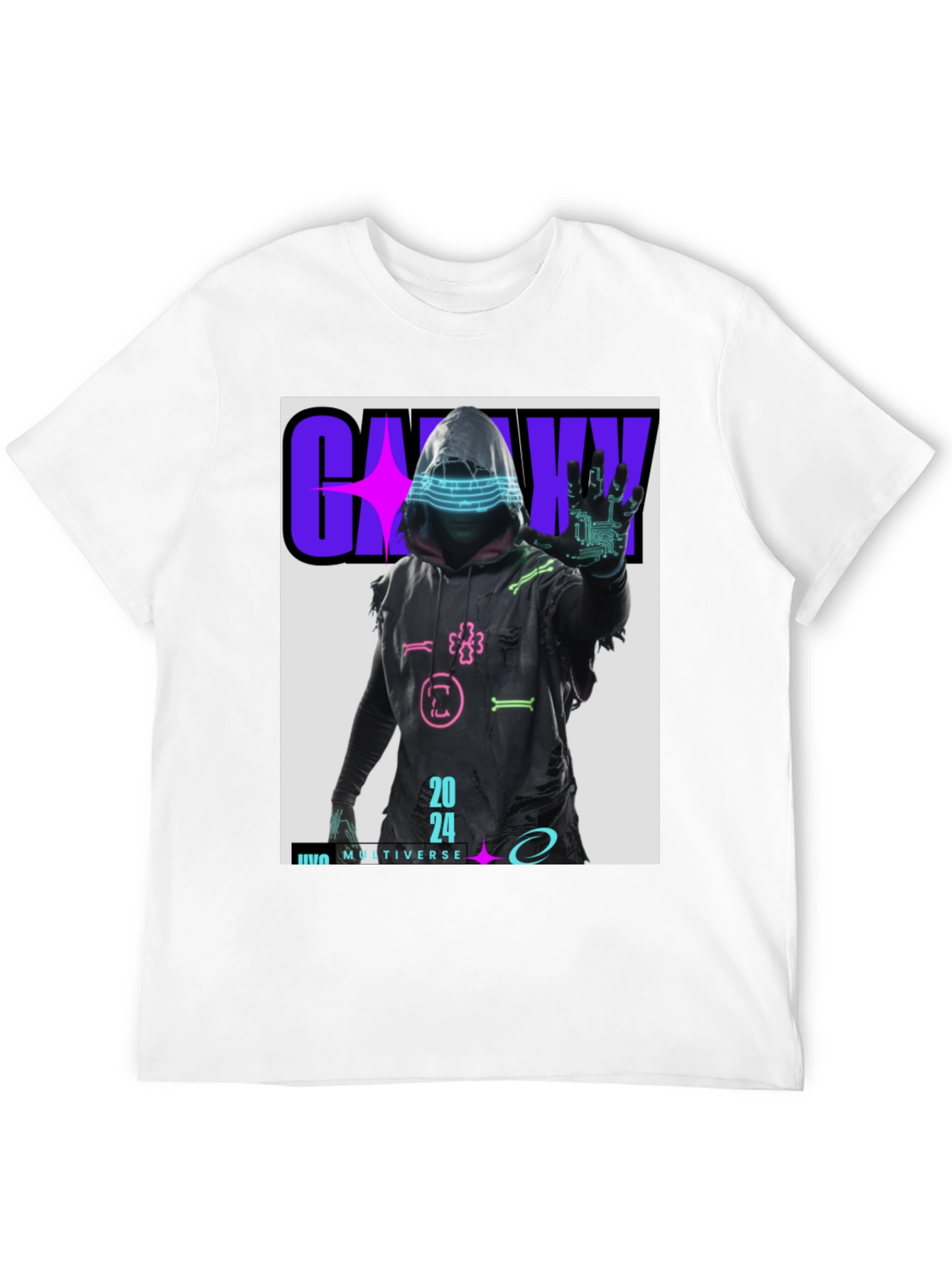 Cyberpunk 2024 T-Shirt - Galaxy Multiverse Design