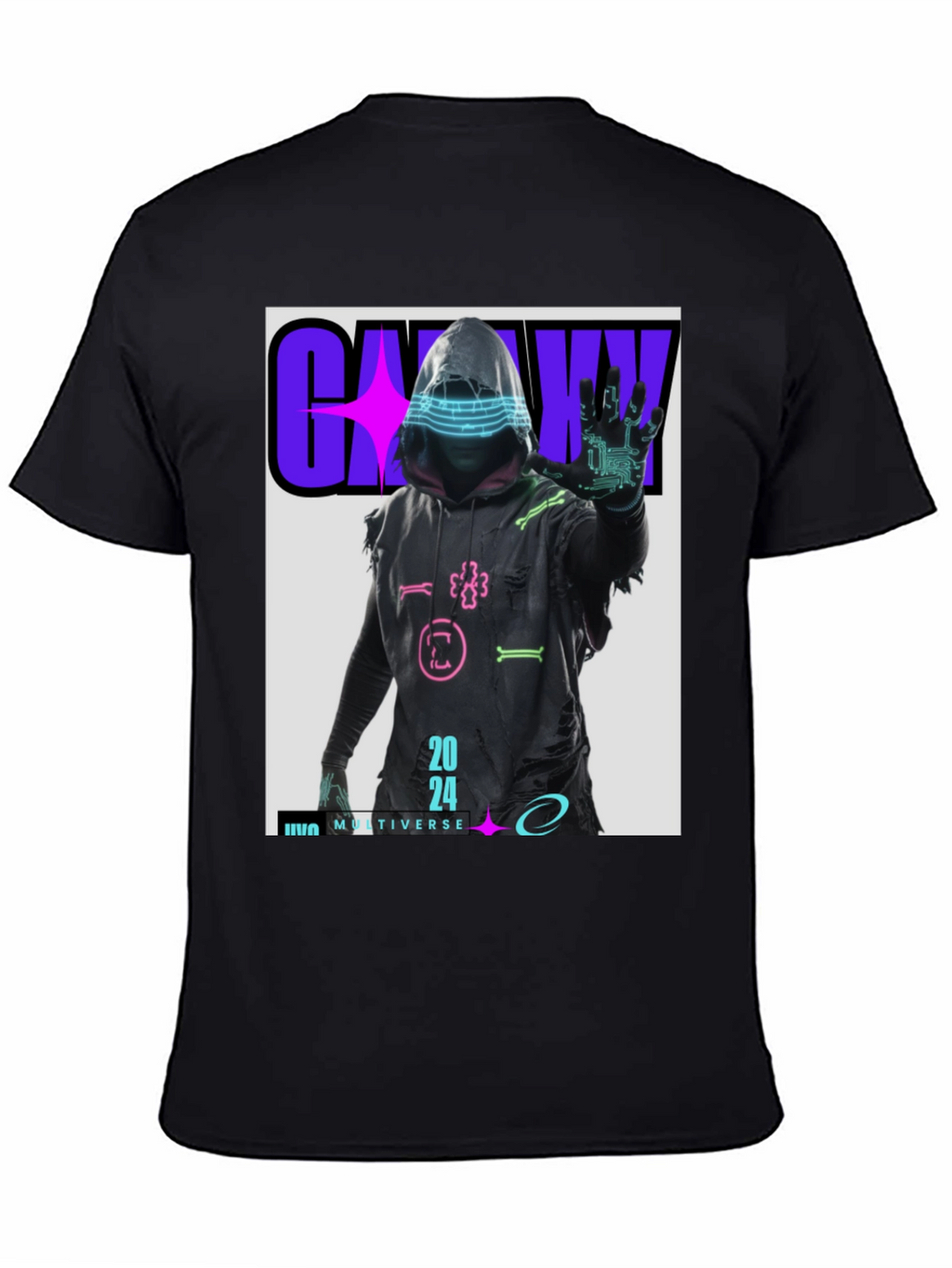 Cyberpunk 2024 T-Shirt - Galaxy Multiverse Design