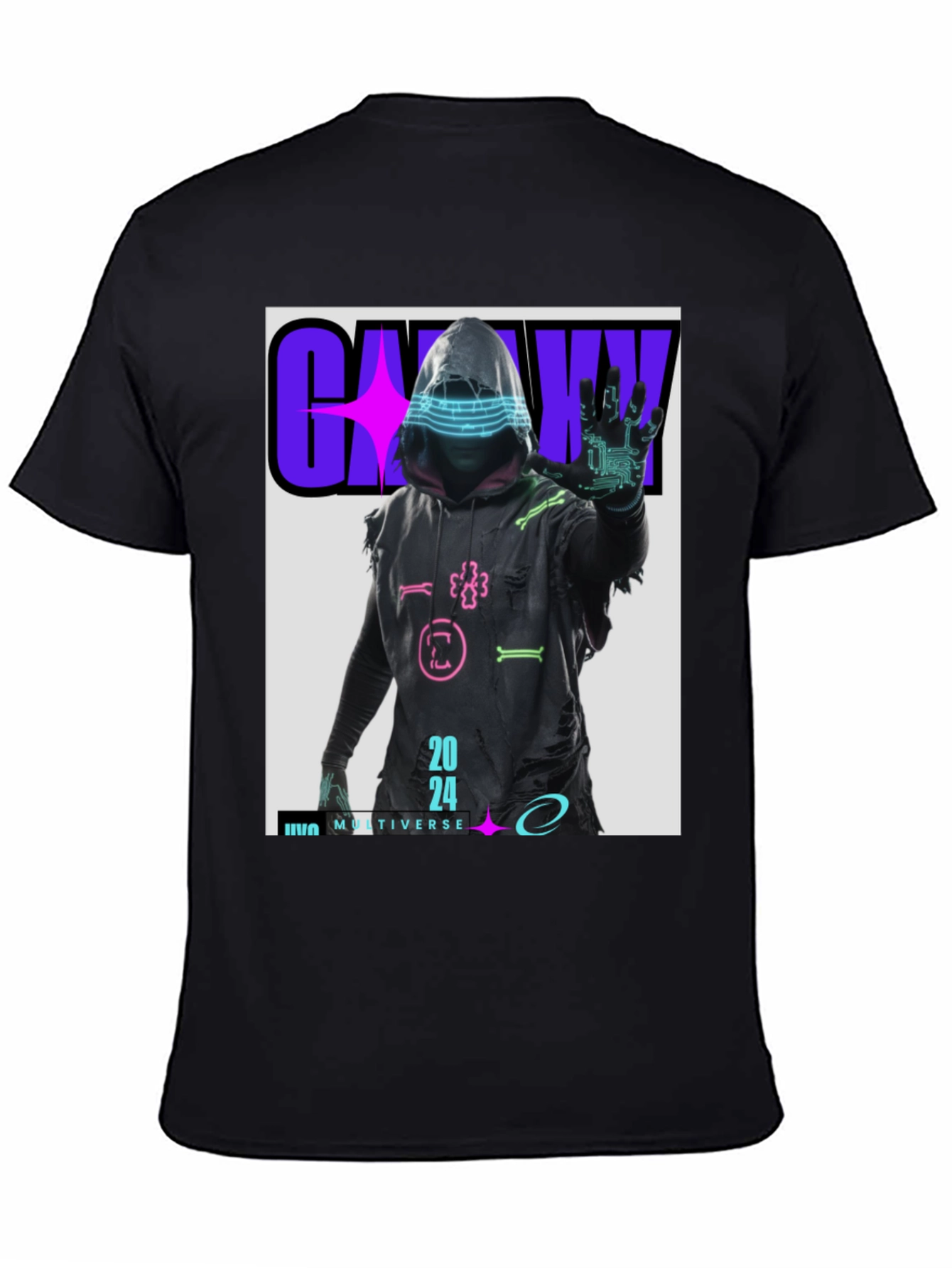 Cyberpunk 2024 T-Shirt - Galaxy Multiverse Design