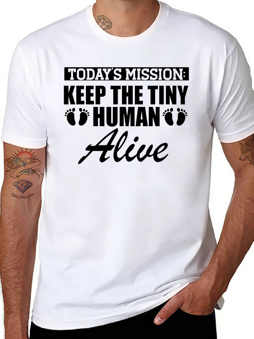 Keep The Tiny Human Alive Graphic Tee
