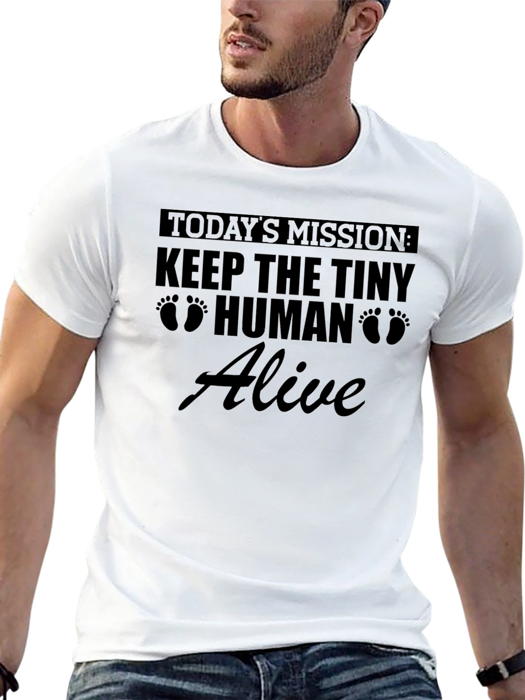 Keep The Tiny Human Alive Graphic Tee