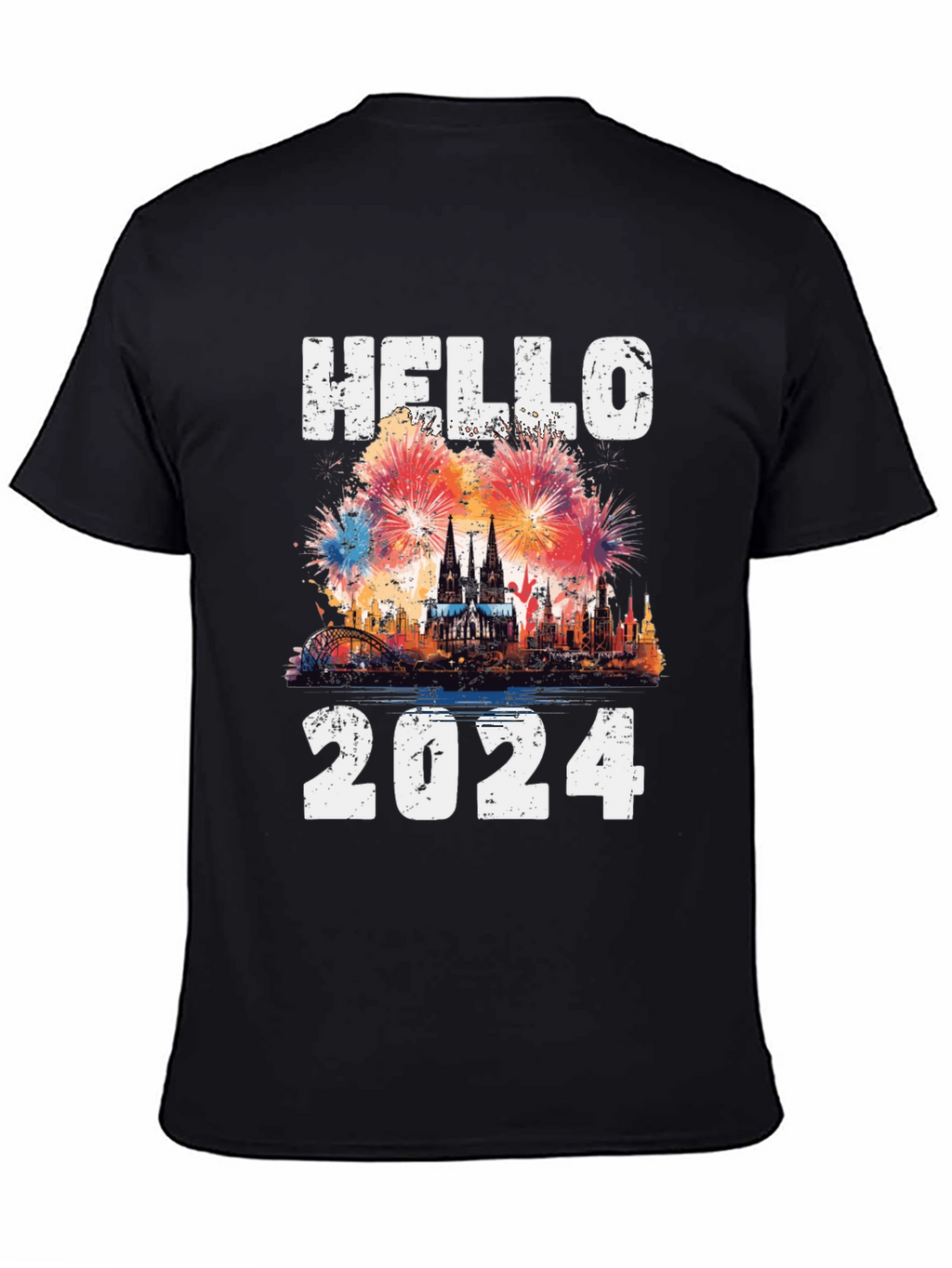 Hello 2024 Fireworks T-Shirt
