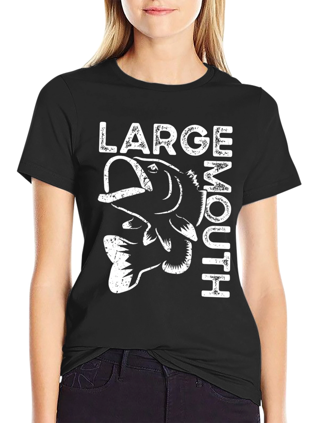 Large Mouth Bass Graphic Tee - Fishing T-Shirt