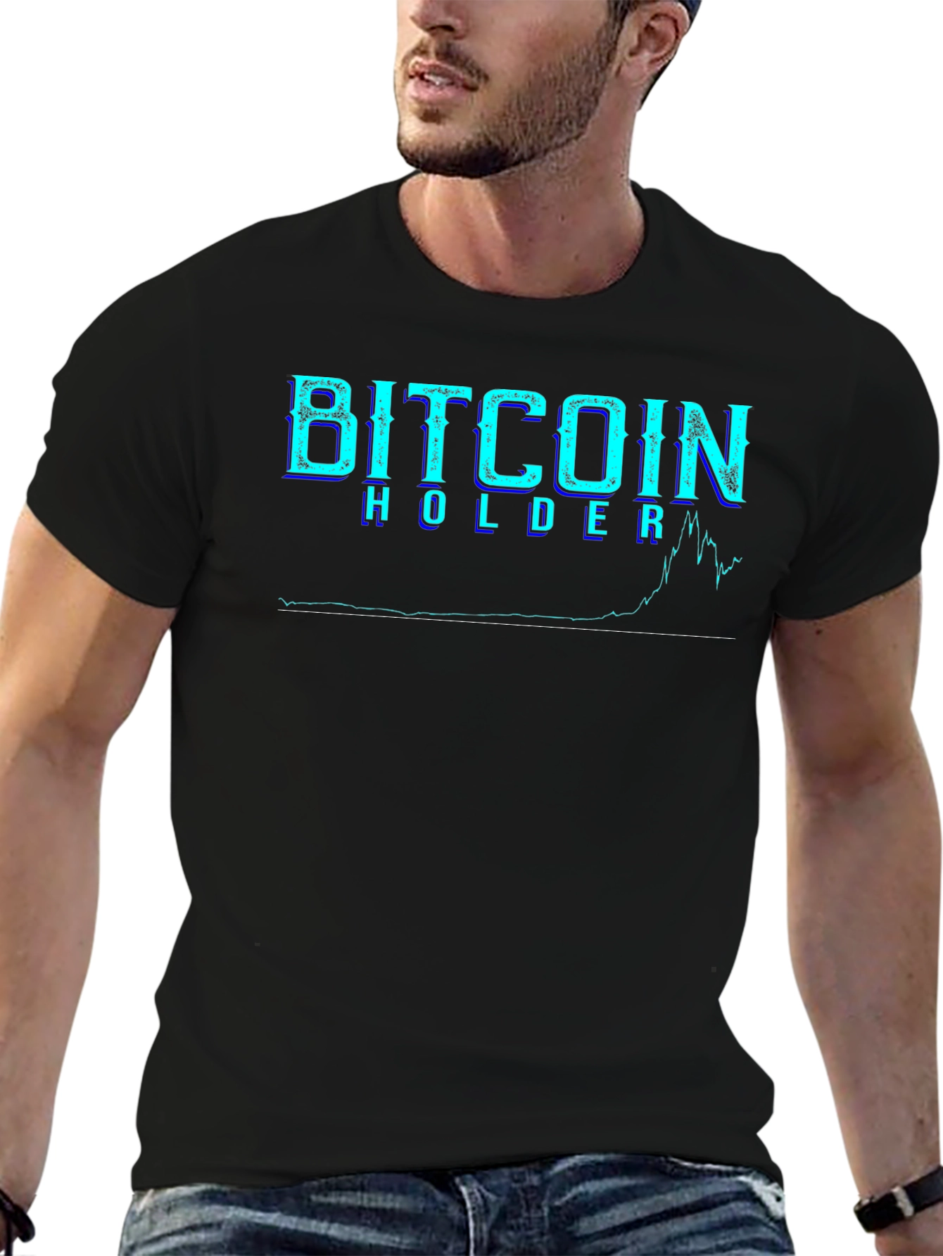 Bitcoin Holder Black T-Shirt Crypto Currency Tee