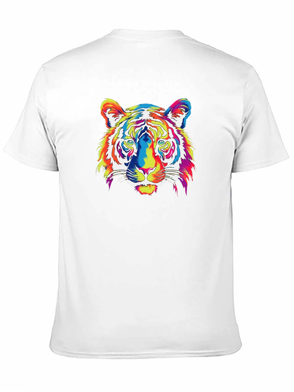 Vibrant Tiger Graphic Tee - Mens Black T-Shirt