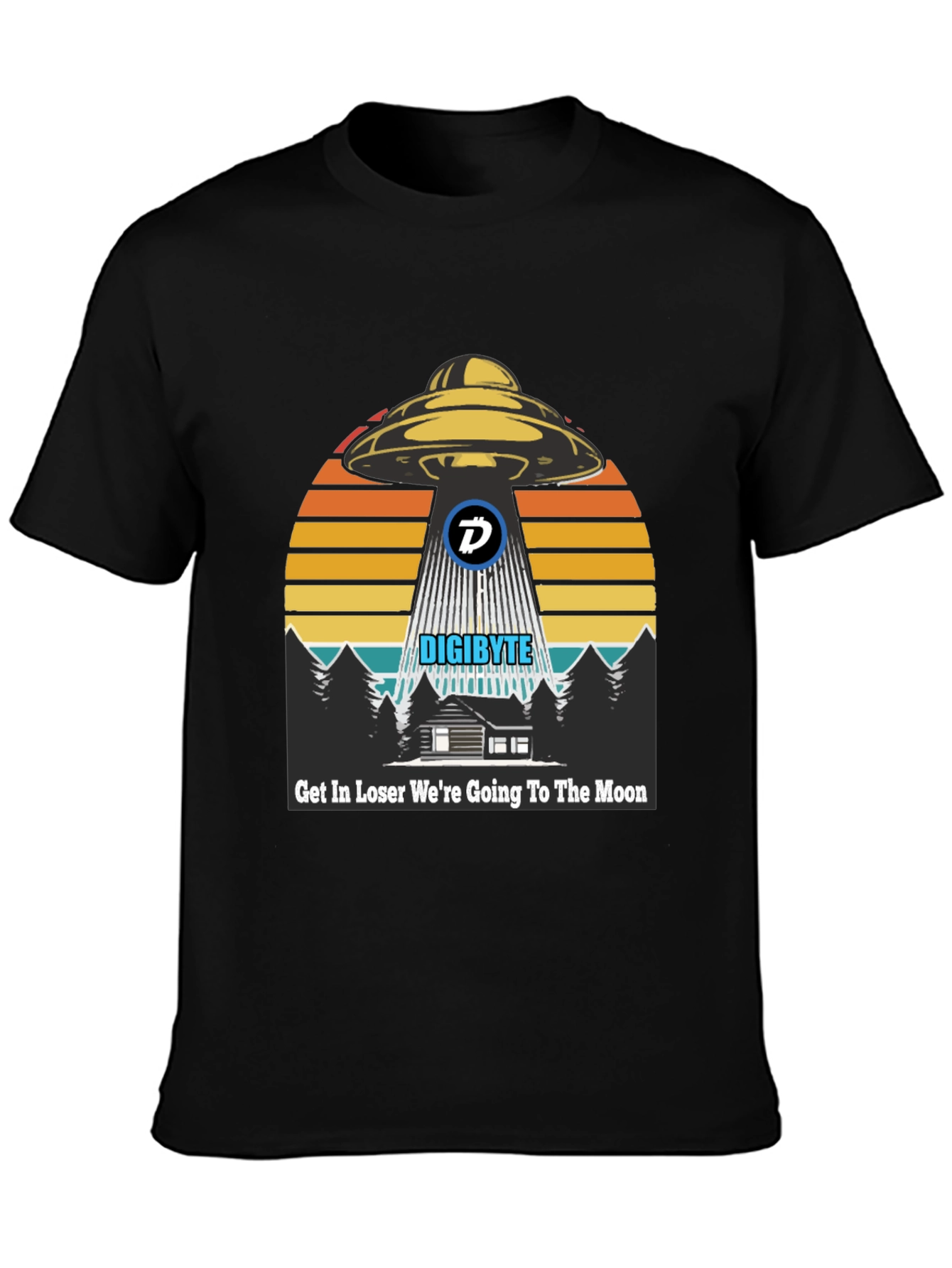 Digibyte UFO Abduction T-Shirt - Crypto Humor Tee