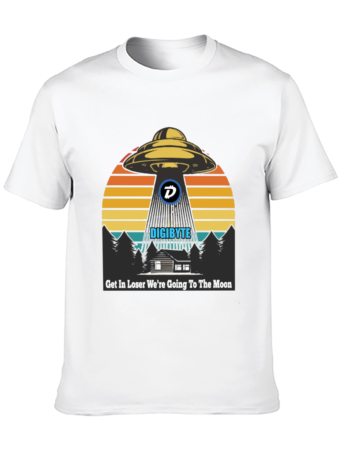 Digibyte UFO Abduction T-Shirt - Crypto Humor Tee