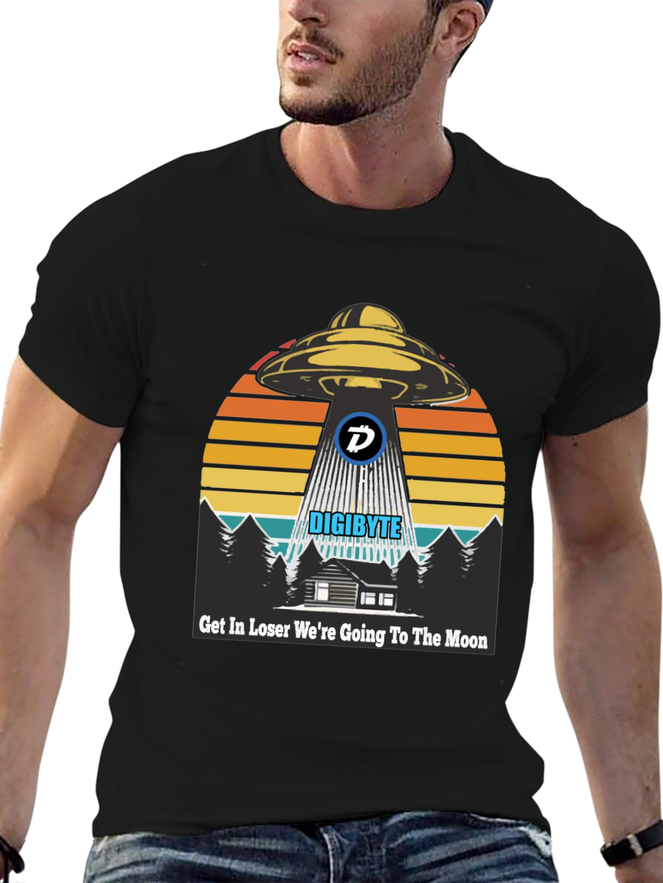 Digibyte UFO Abduction T-Shirt - Crypto Humor Tee