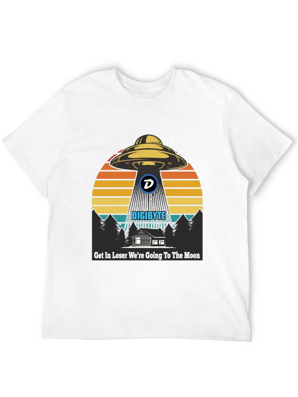 Digibyte UFO Abduction T-Shirt - Crypto Humor Tee