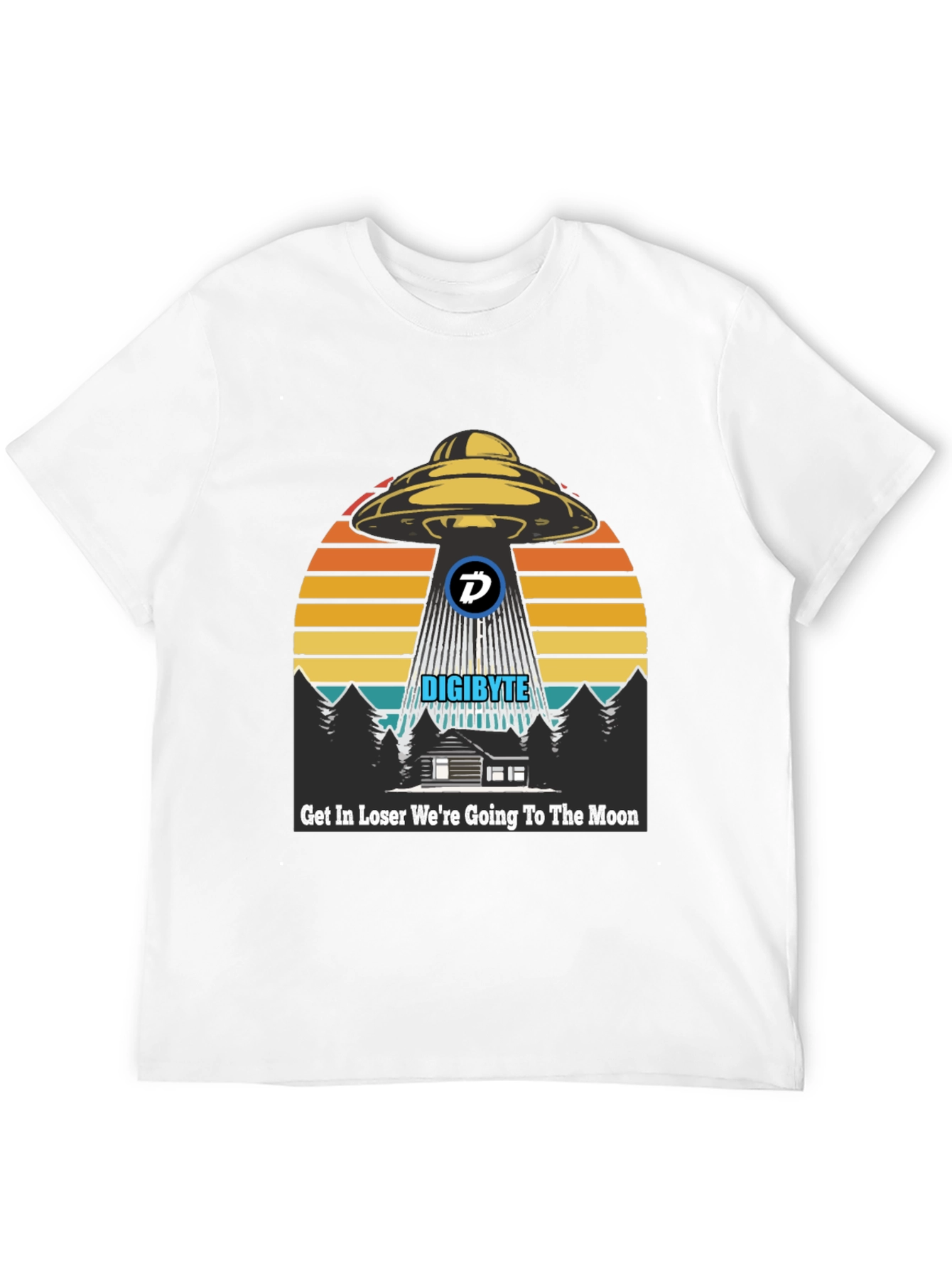 Digibyte UFO Abduction T-Shirt - Crypto Humor Tee