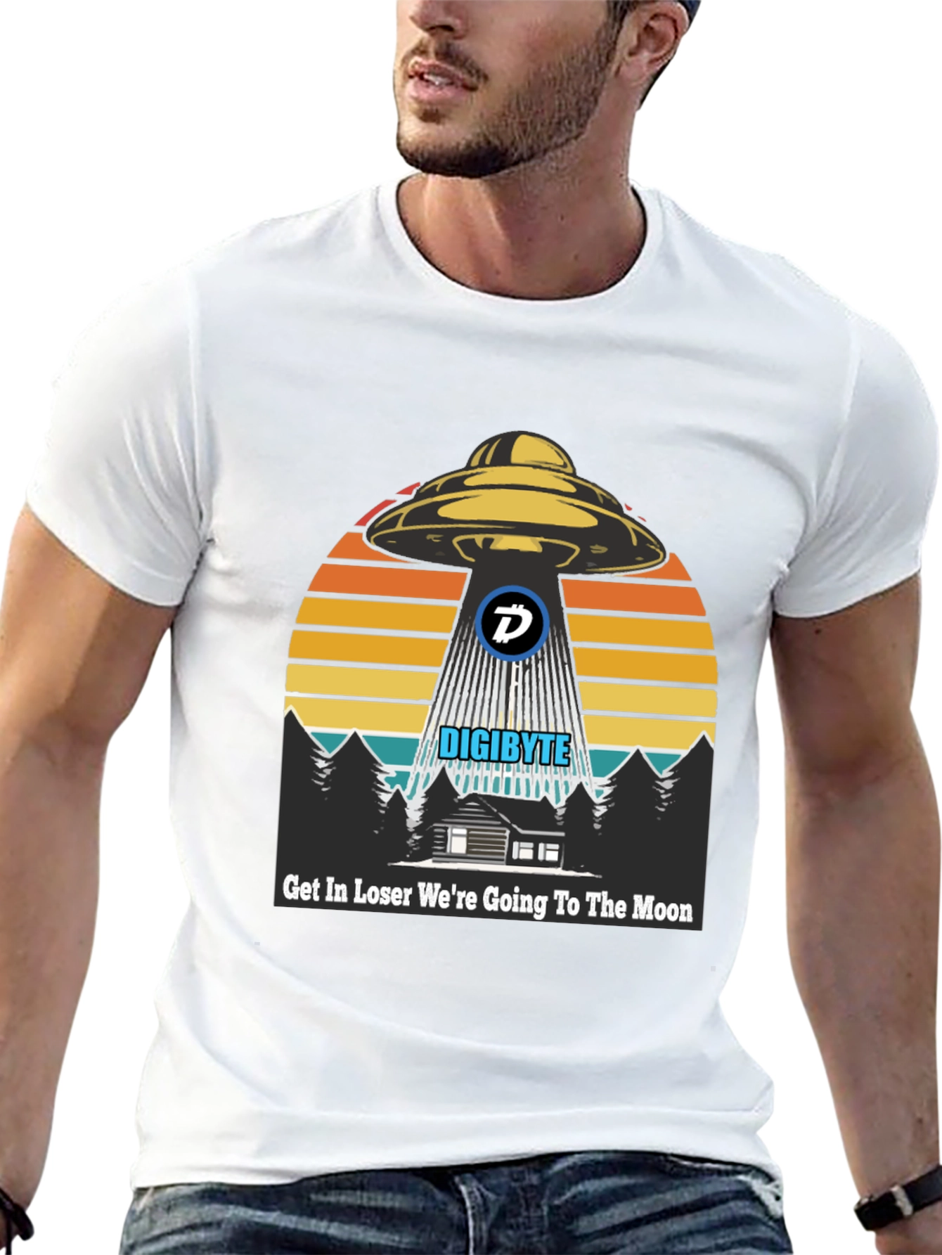 Digibyte UFO Abduction T-Shirt - Crypto Humor Tee