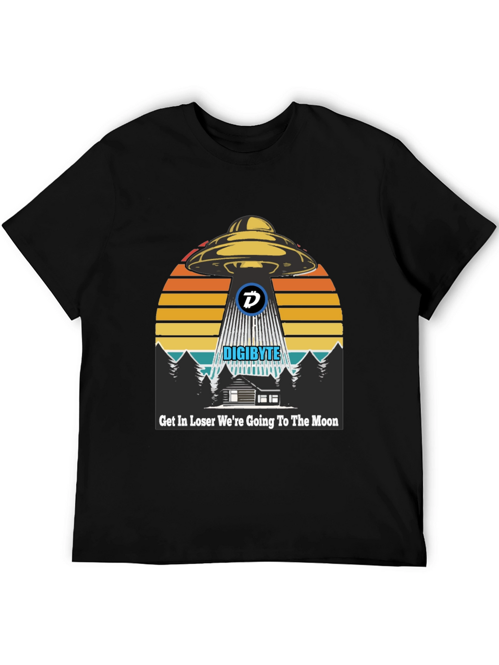 Digibyte UFO Abduction T-Shirt - Crypto Humor Tee