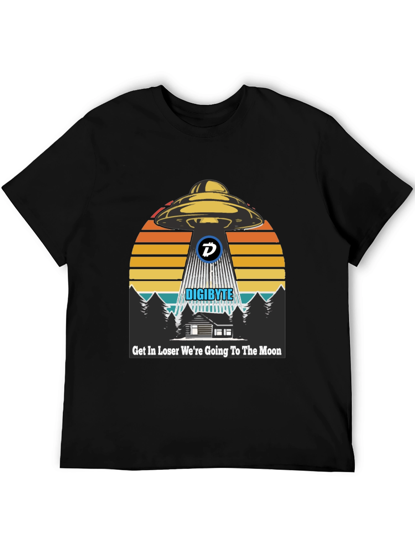 Digibyte UFO Abduction T-Shirt - Crypto Humor Tee