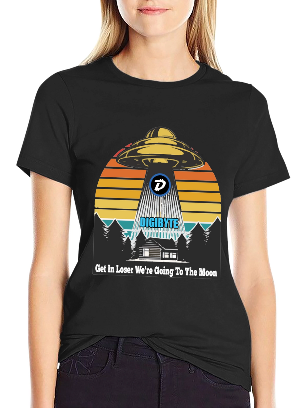 Digibyte UFO Abduction T-Shirt - Crypto Humor Tee