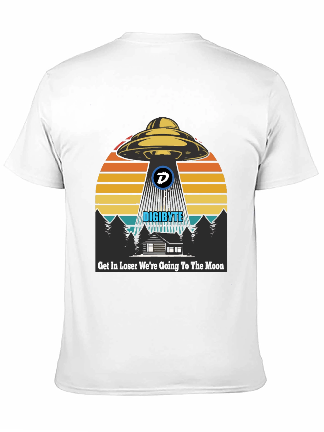 Digibyte UFO Abduction T-Shirt - Crypto Humor Tee