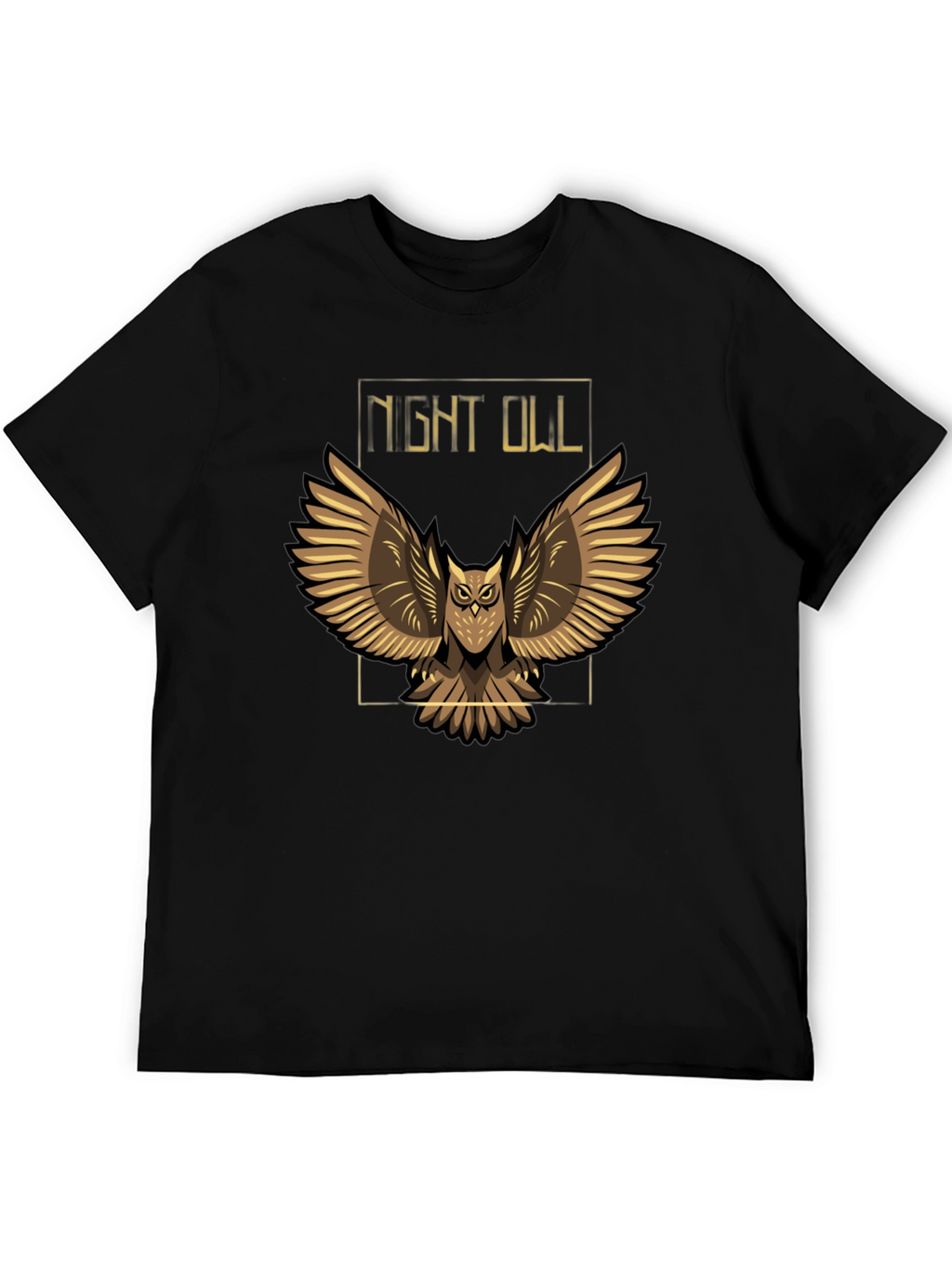 Night Owl Graphic T-Shirt - Black