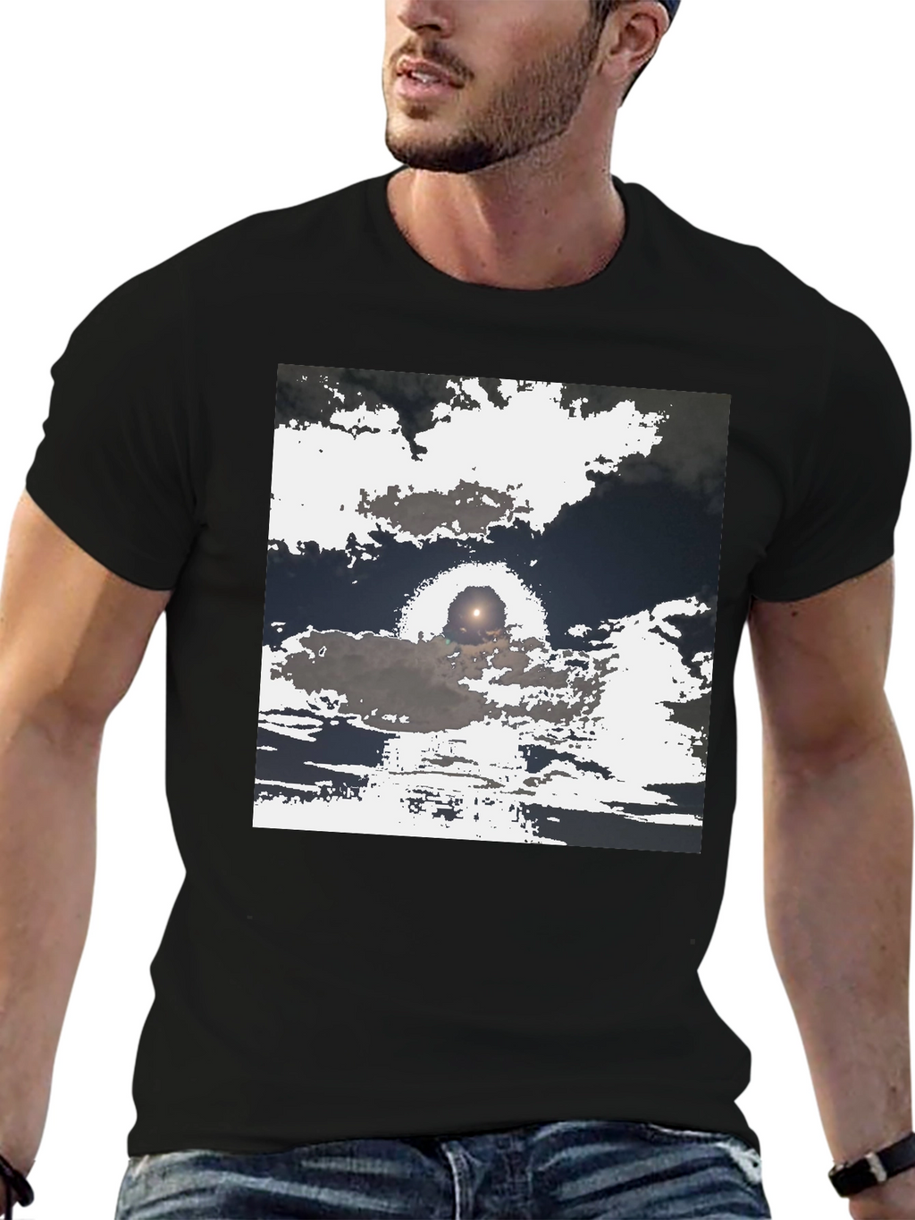 Unique Sky Cloud T-Shirt - Soft Cotton Blend Tee