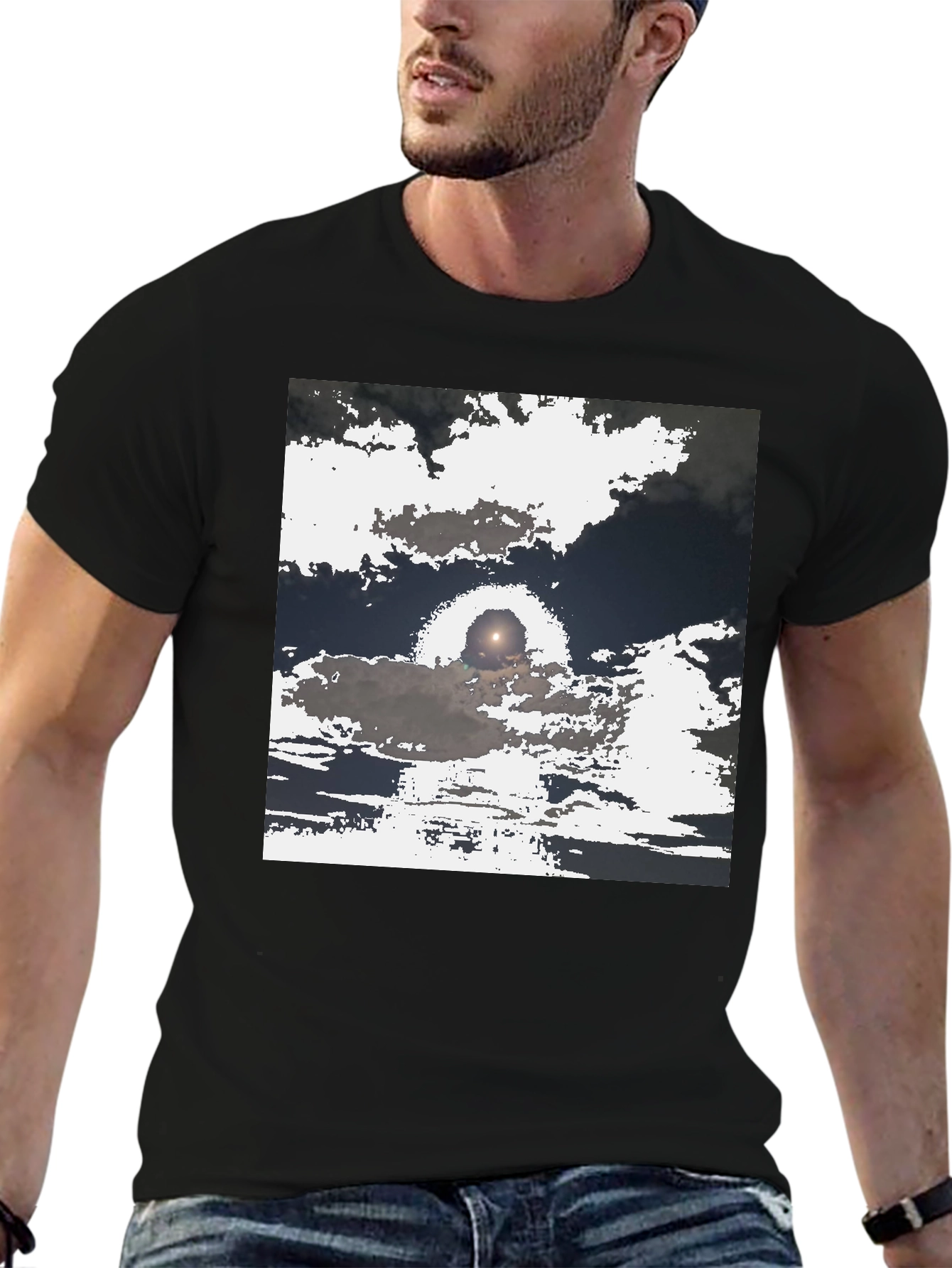 Unique Sky Cloud T-Shirt - Soft Cotton Blend Tee