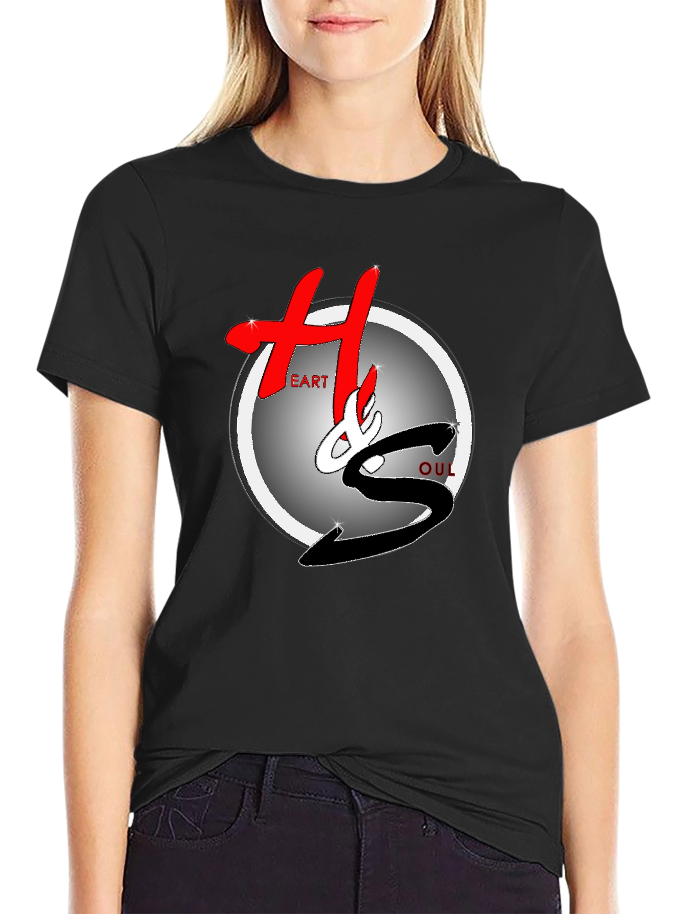Heart & Soul Graphic Black T-Shirt