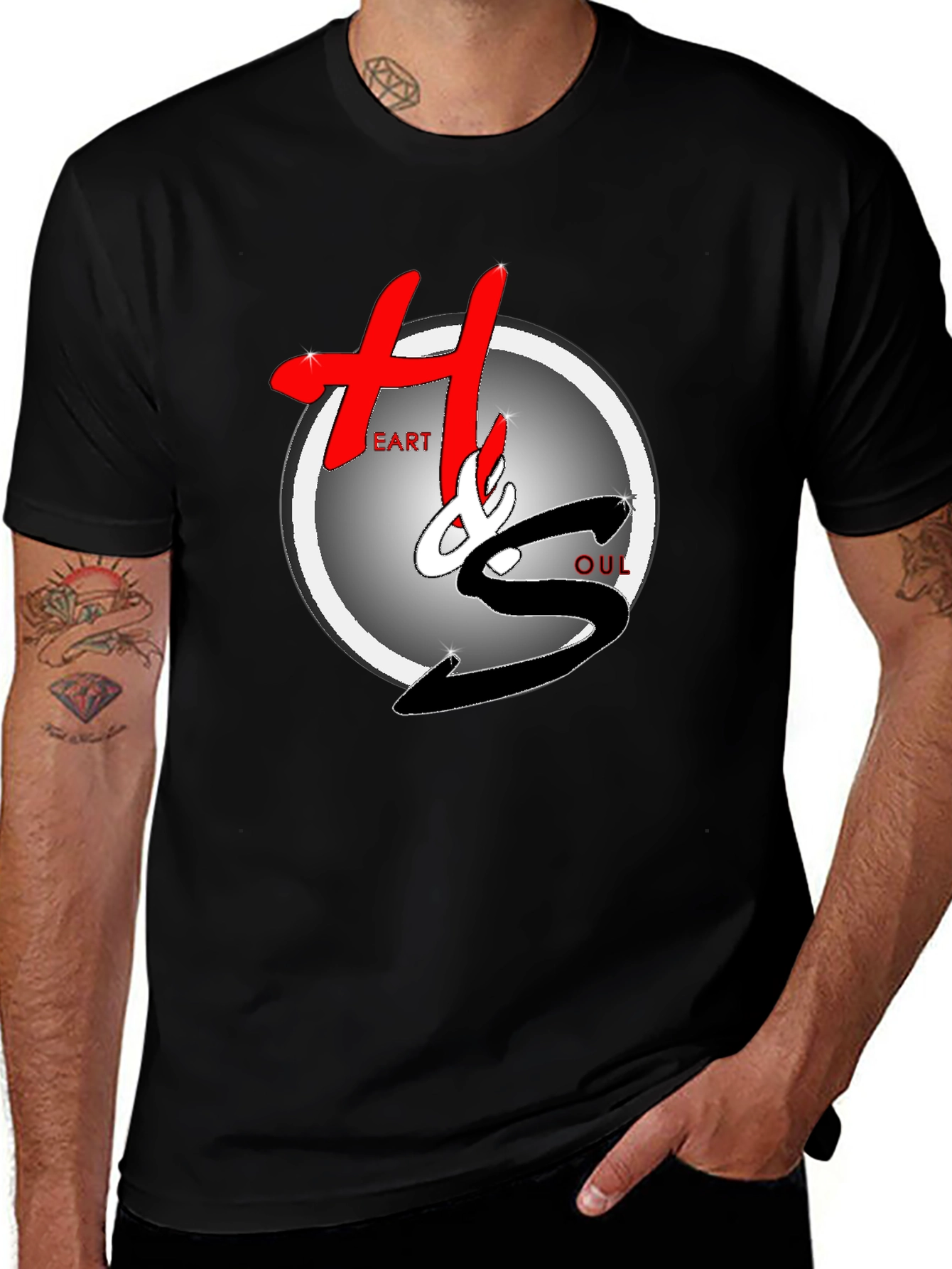 Heart & Soul Graphic Black T-Shirt