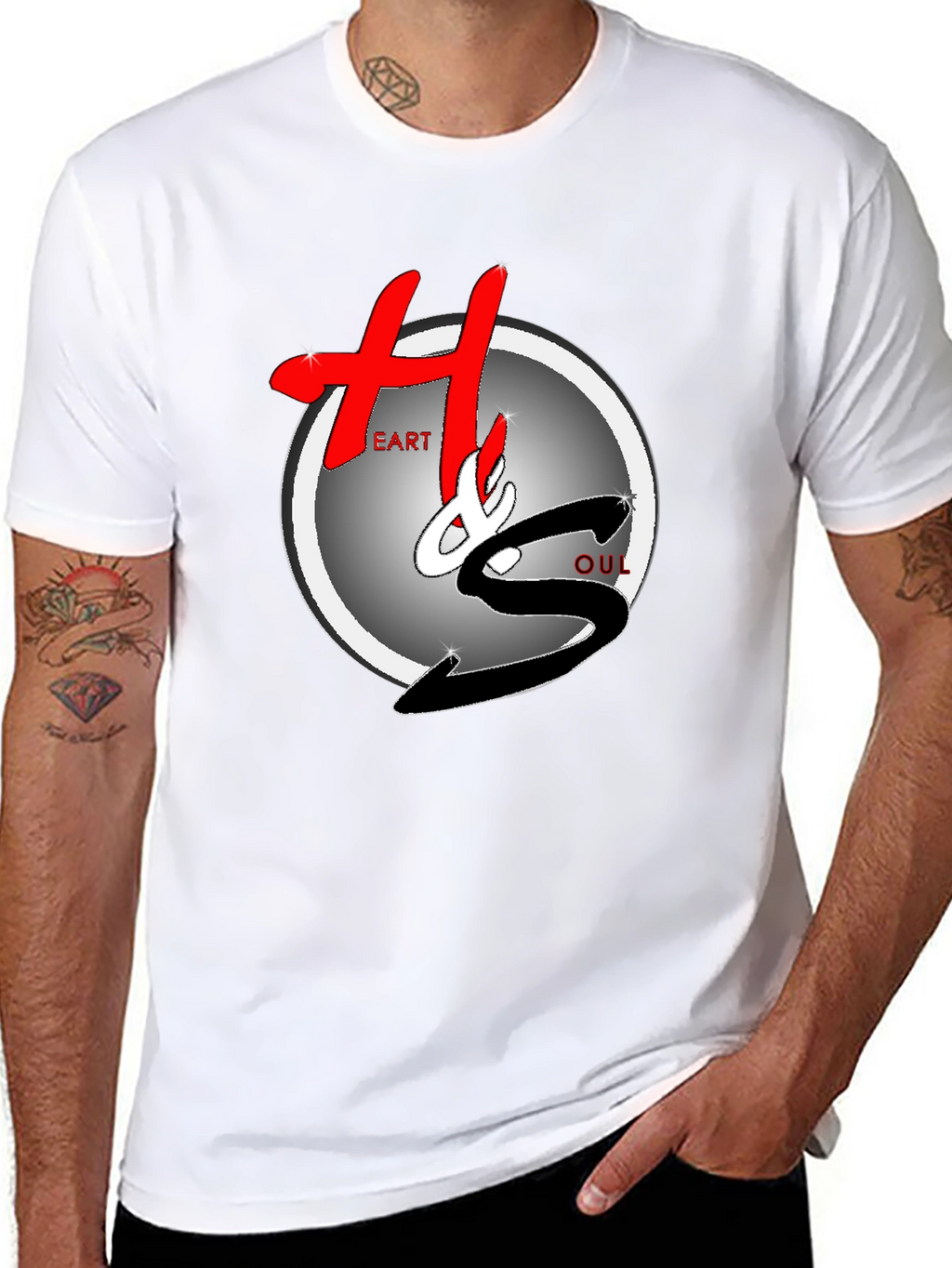 Heart & Soul Graphic Black T-Shirt