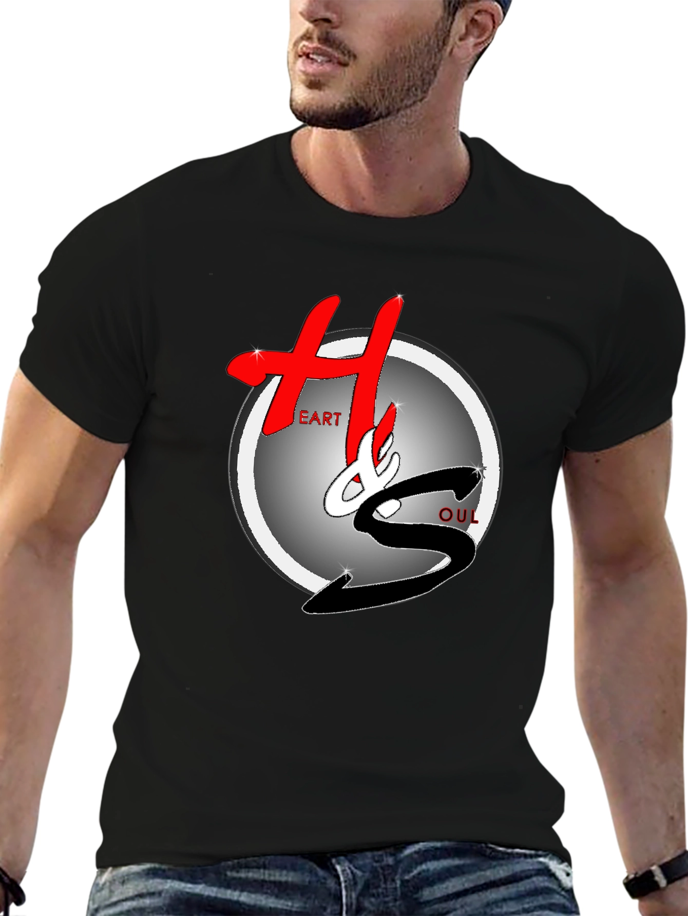 Heart & Soul Graphic Black T-Shirt