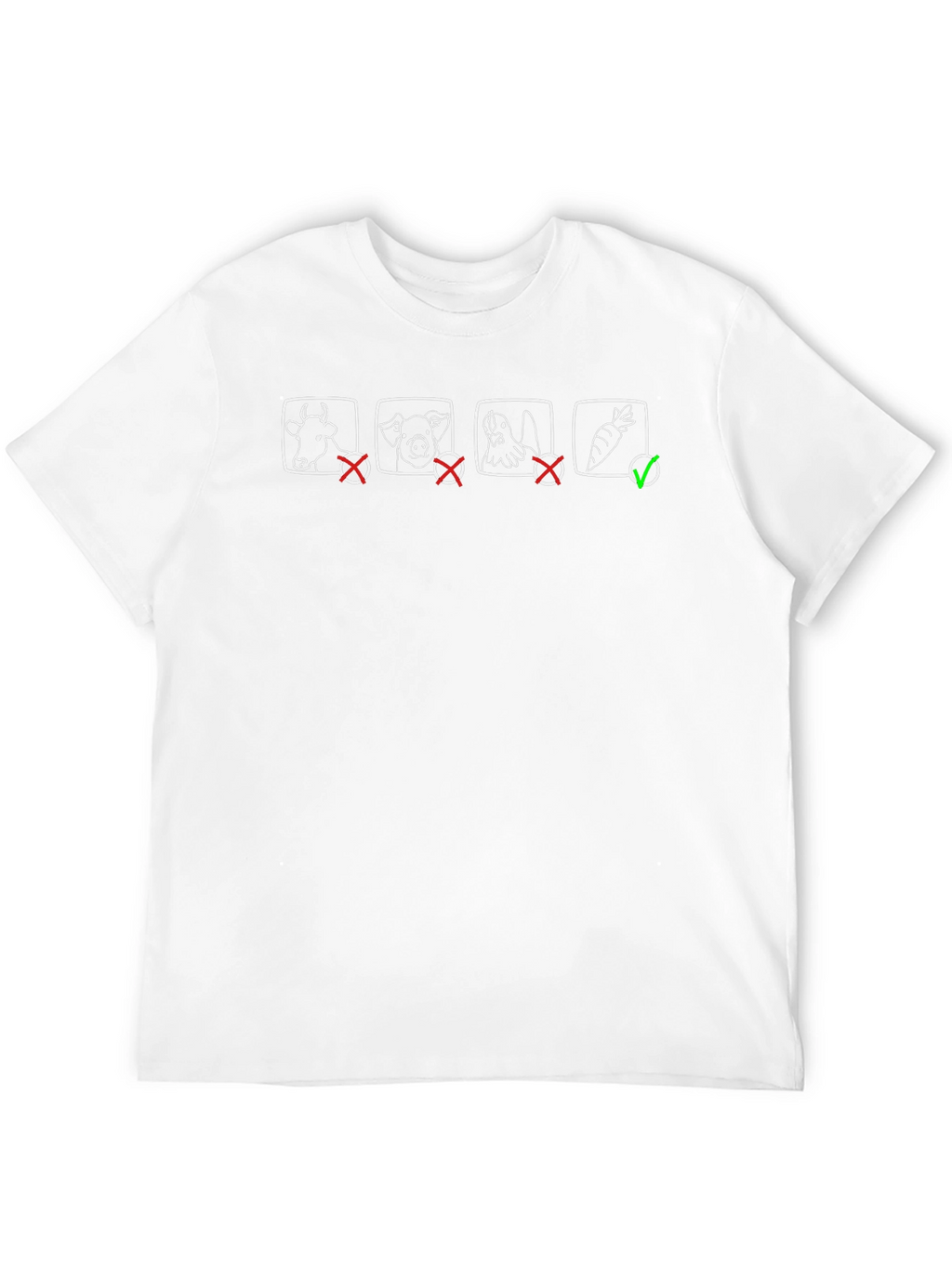 Vegan Black Graphic Tee - Choose Carrots!