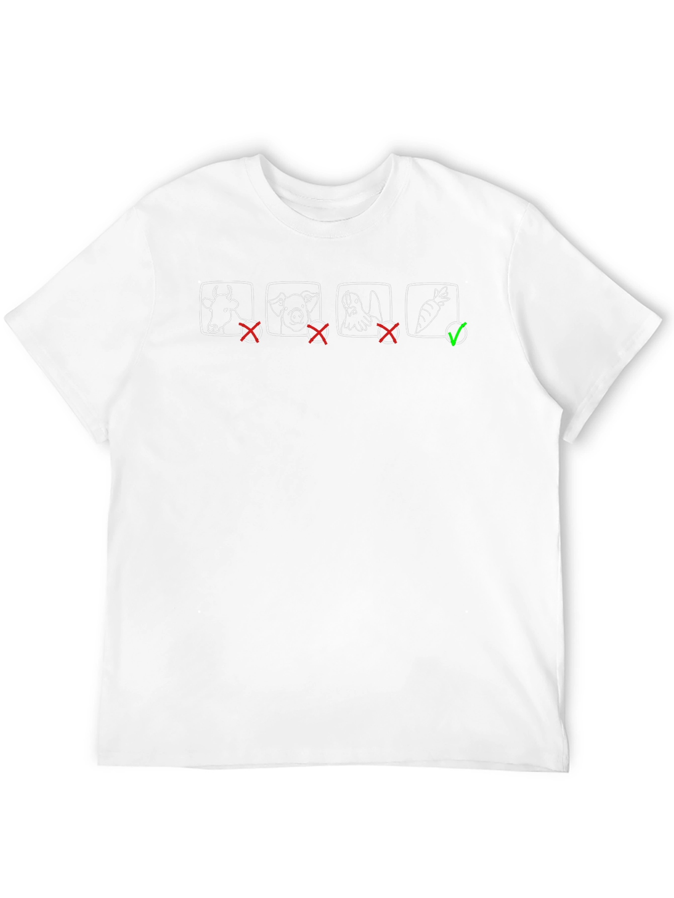 Vegan Black Graphic Tee - Choose Carrots!