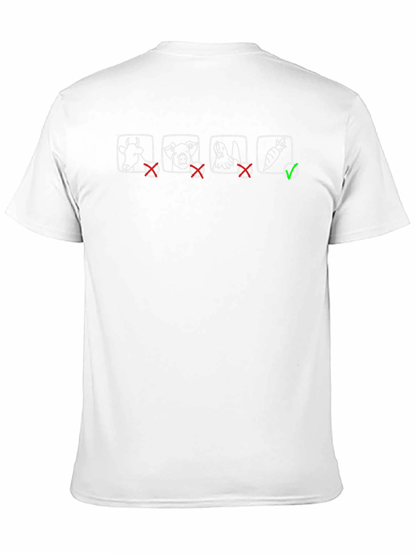 Vegan Black Graphic Tee - Choose Carrots!