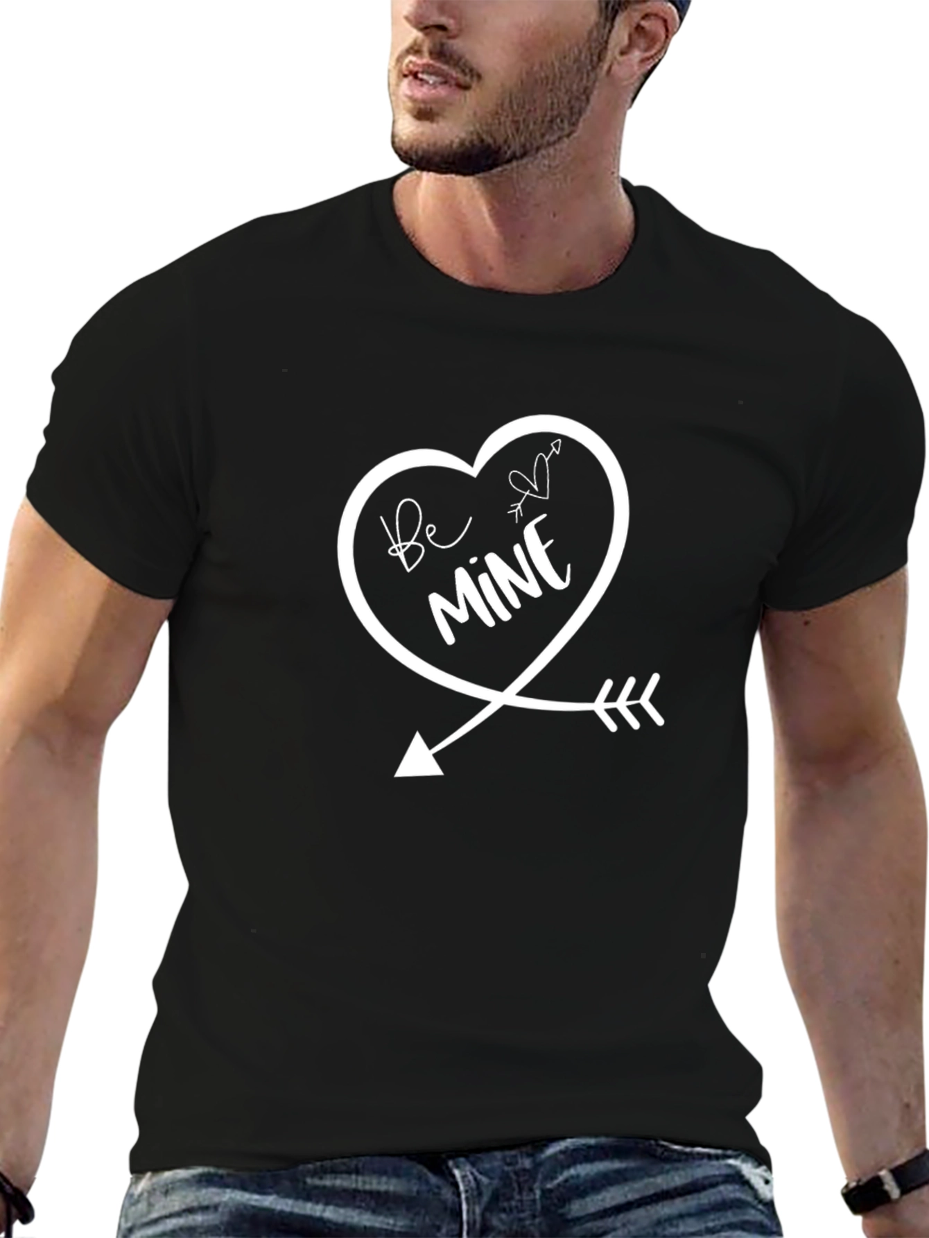 Be Mine Heart Arrow Graphic Tee - Valentines Day