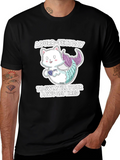 Purr-Fect Day Cat Mermaid Graphic Tee