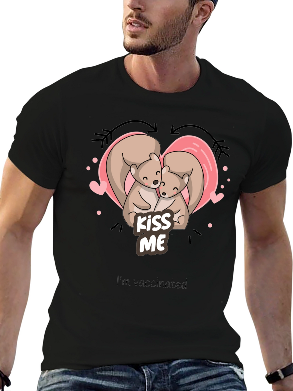 Kiss Me Squirrel T-Shirt - Vaccinated Love