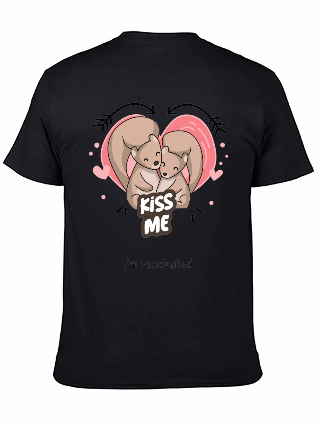 Kiss Me Squirrel T-Shirt - Vaccinated Love