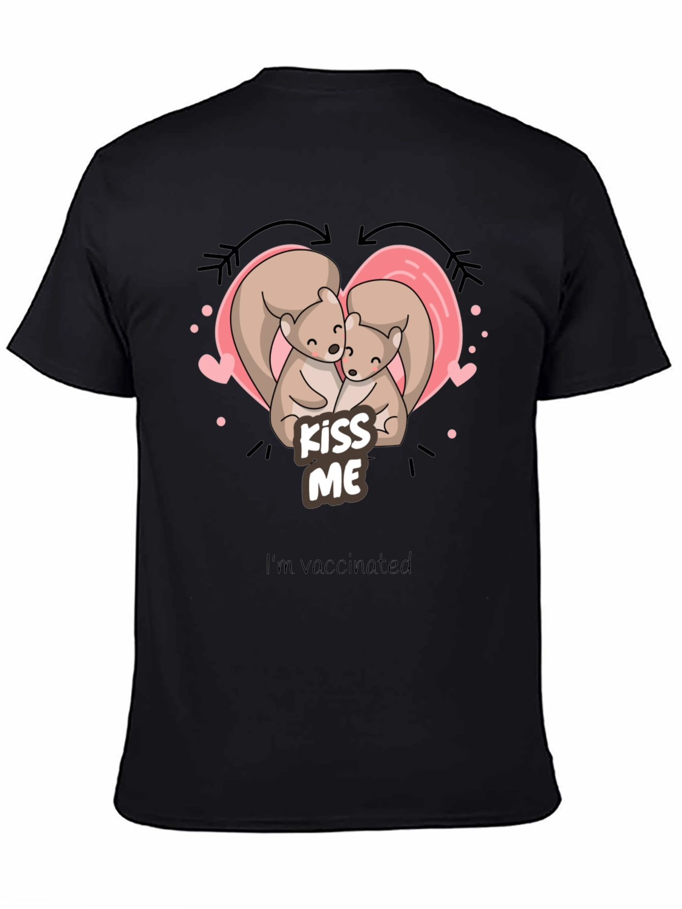 Kiss Me Squirrel T-Shirt - Vaccinated Love