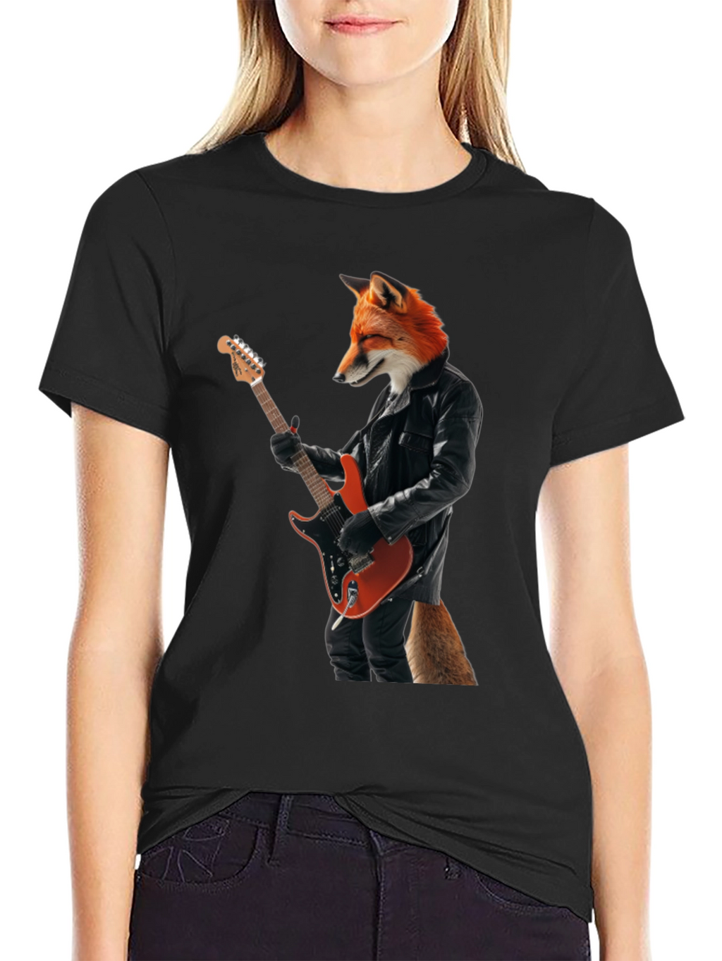 Fox Rocker T-Shirt - Cool Graphic Tee