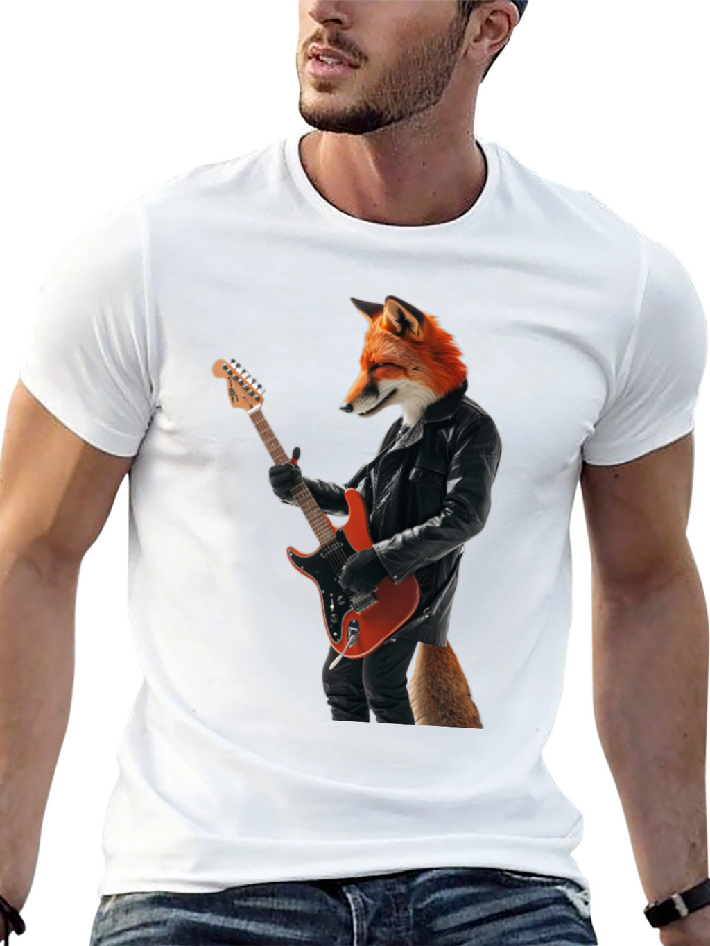 Fox Rocker T-Shirt - Cool Graphic Tee