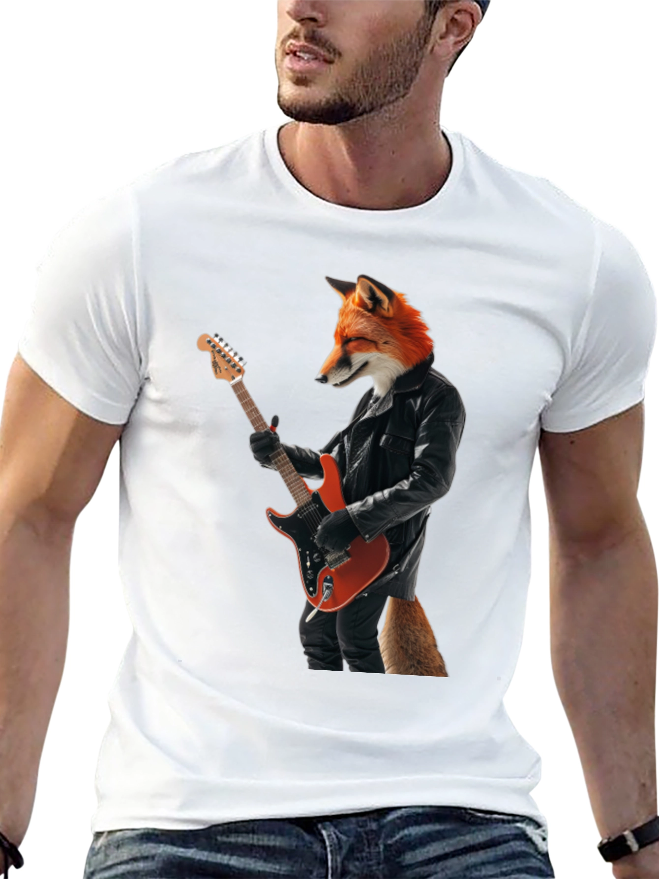 Fox Rocker T-Shirt - Cool Graphic Tee