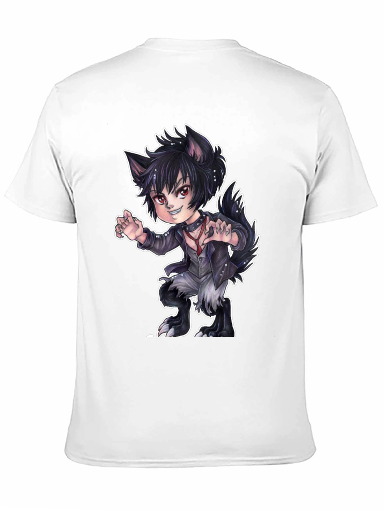 Werewolf Anime T-Shirt - Black