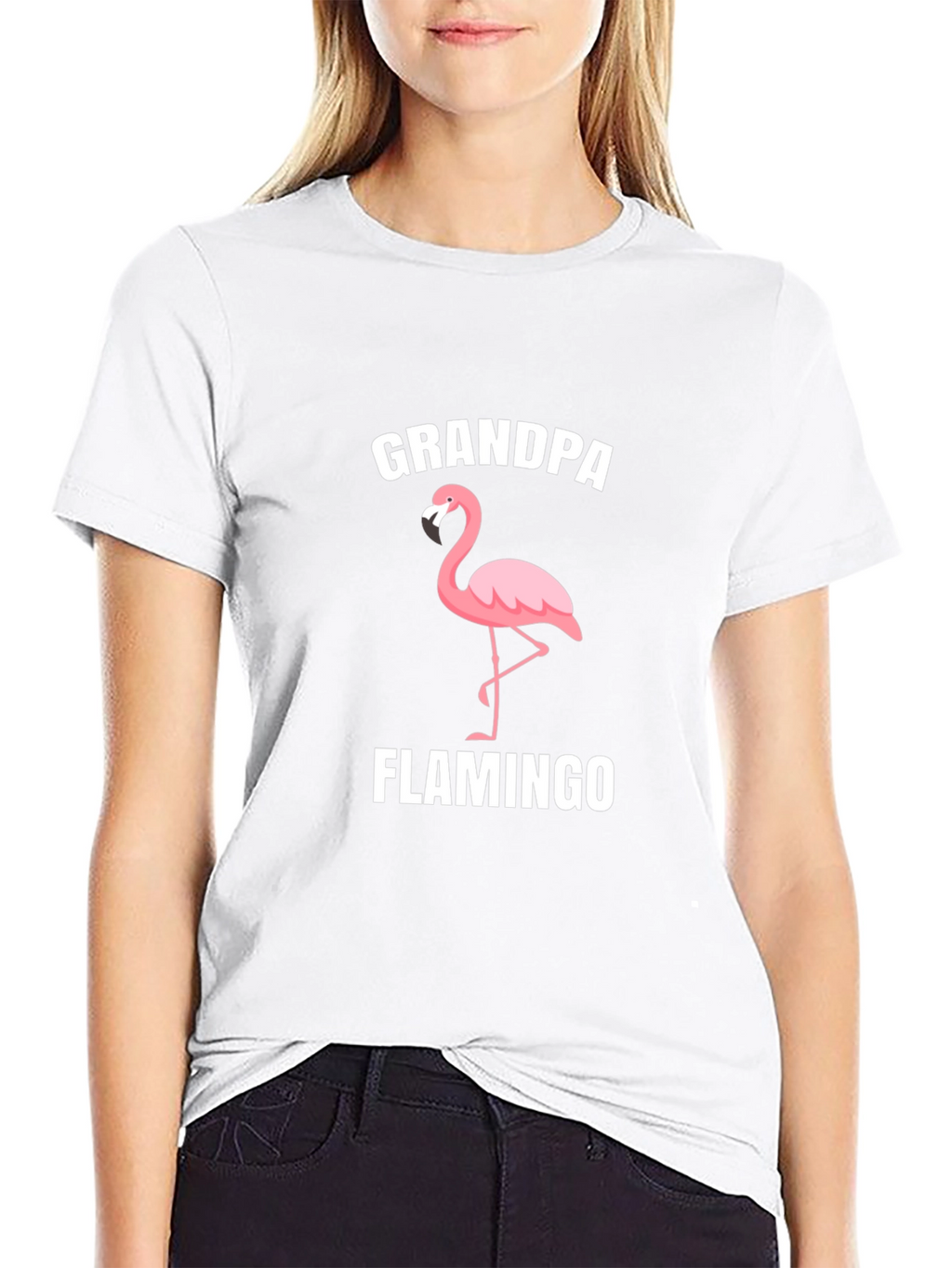 Grandpa Flamingo T-Shirt - Novelty Graphic Tee