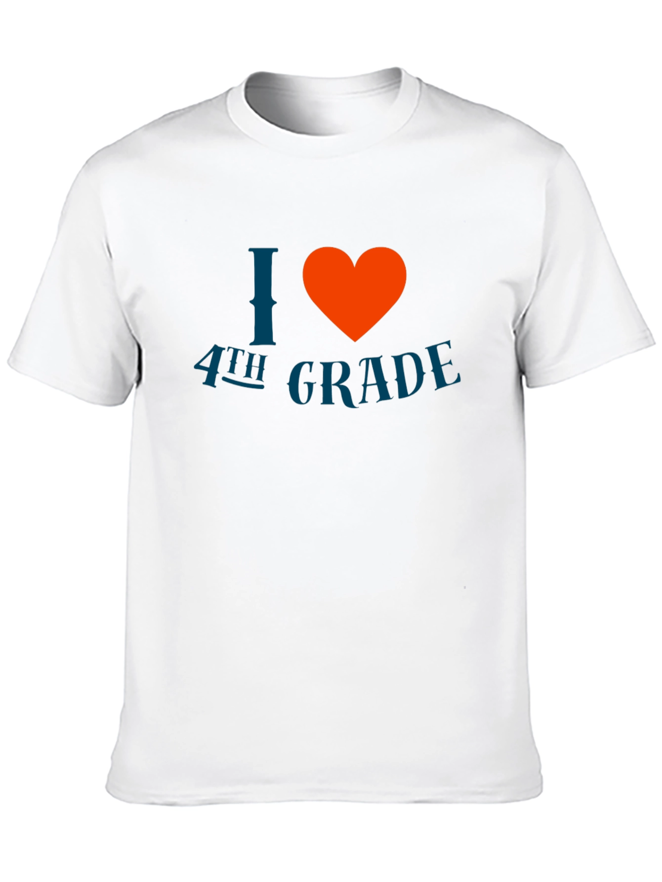 I Love 4th Grade T-Shirt - Black