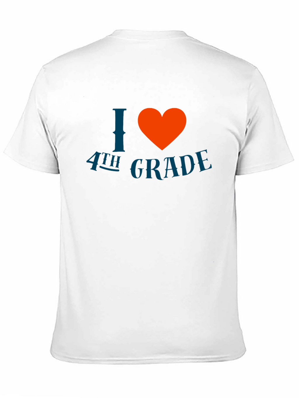 I Love 4th Grade T-Shirt - Black