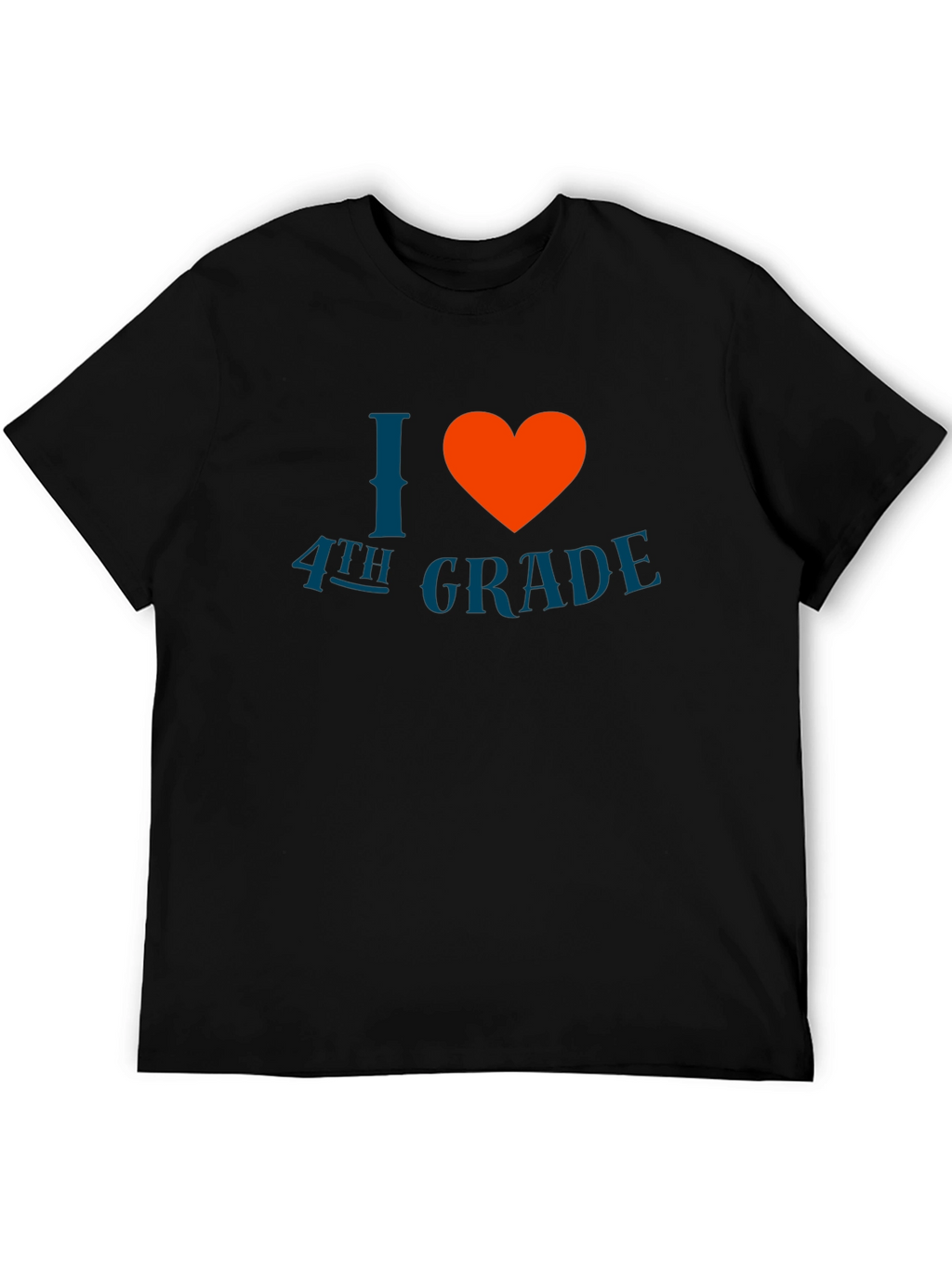 I Love 4th Grade T-Shirt - Black