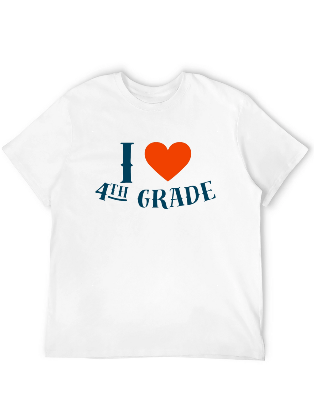 I Love 4th Grade T-Shirt - Black