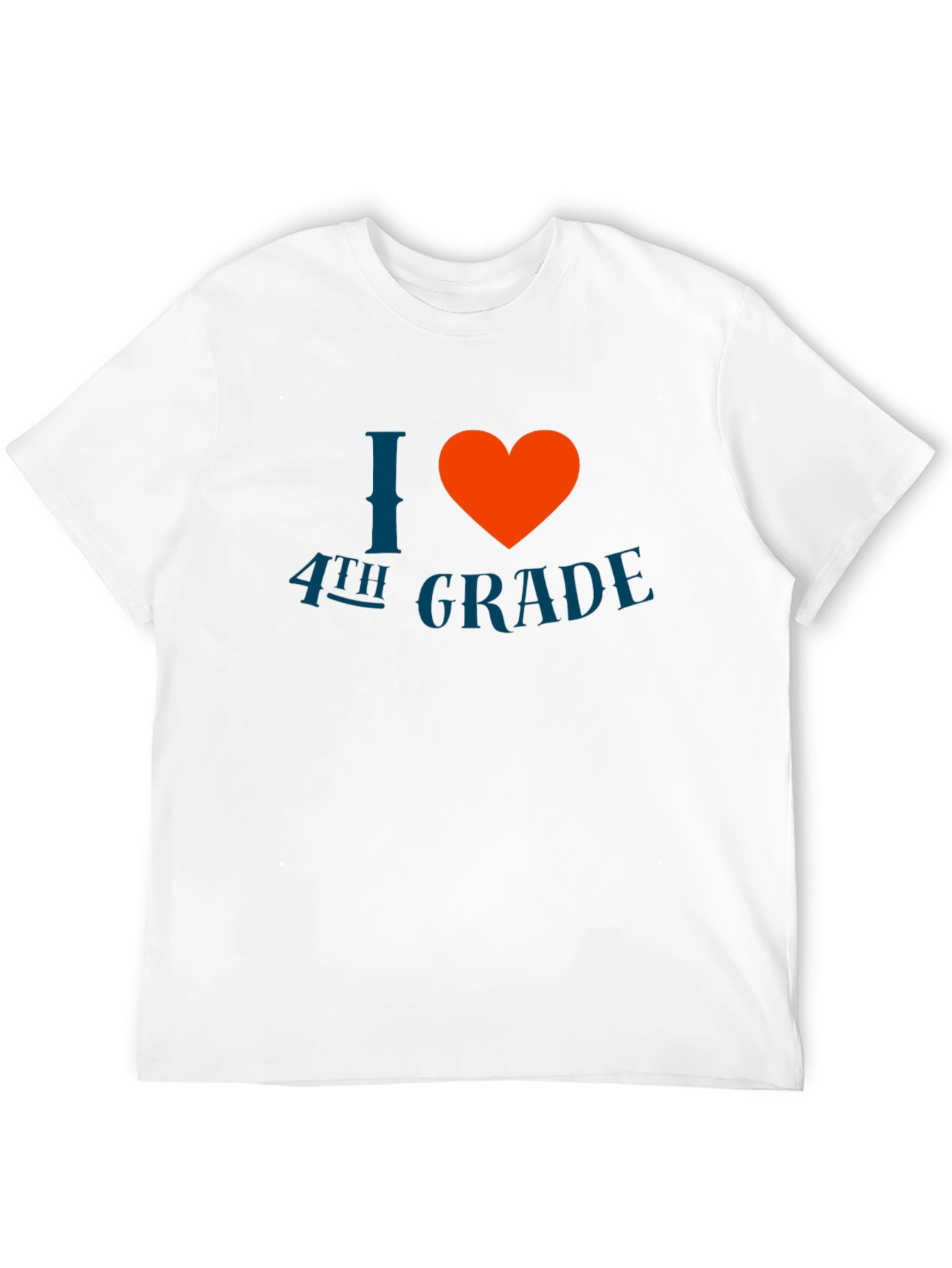 I Love 4th Grade T-Shirt - Black