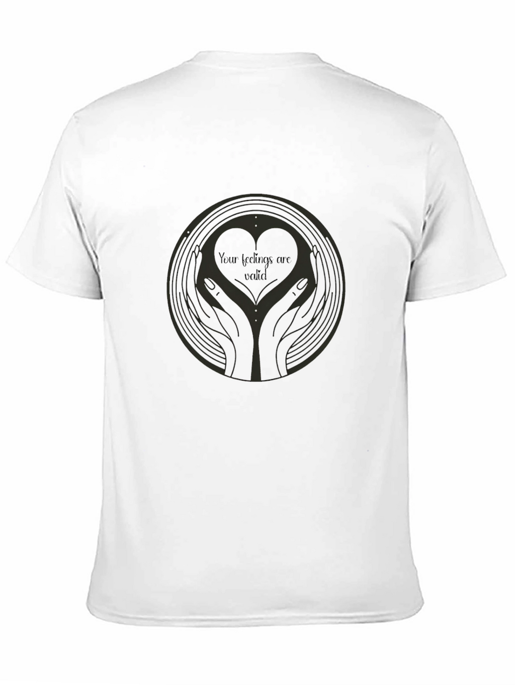 Heart Hands Graphic Tee - Your Feelings Are Valid