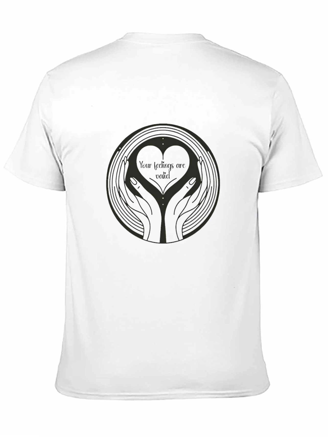 Heart Hands Graphic Tee - Your Feelings Are Valid