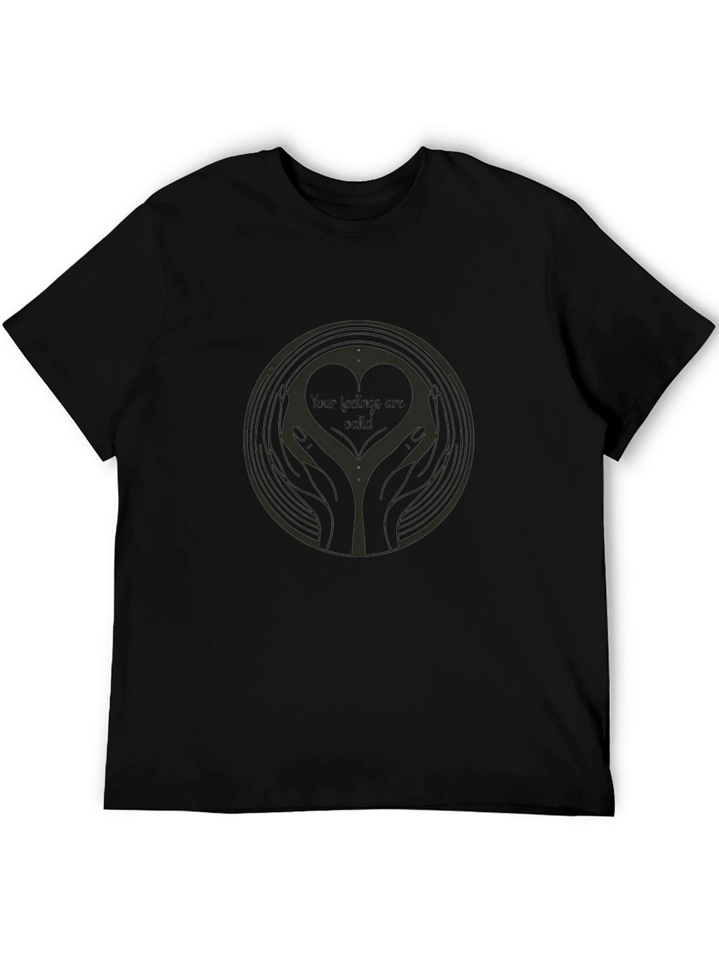 Heart Hands Graphic Tee - Your Feelings Are Valid